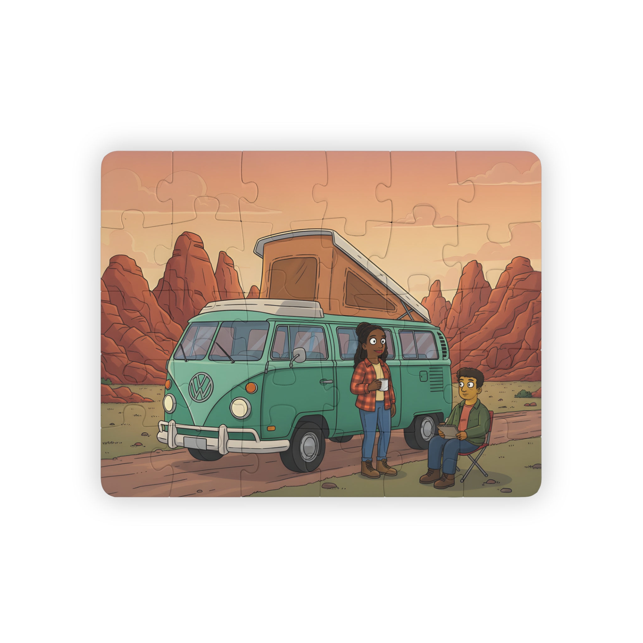 9027153922689001058_2048.jpeg Kids' 30‑Piece Camping Puzzle — Retro Camper Road Trip Scene