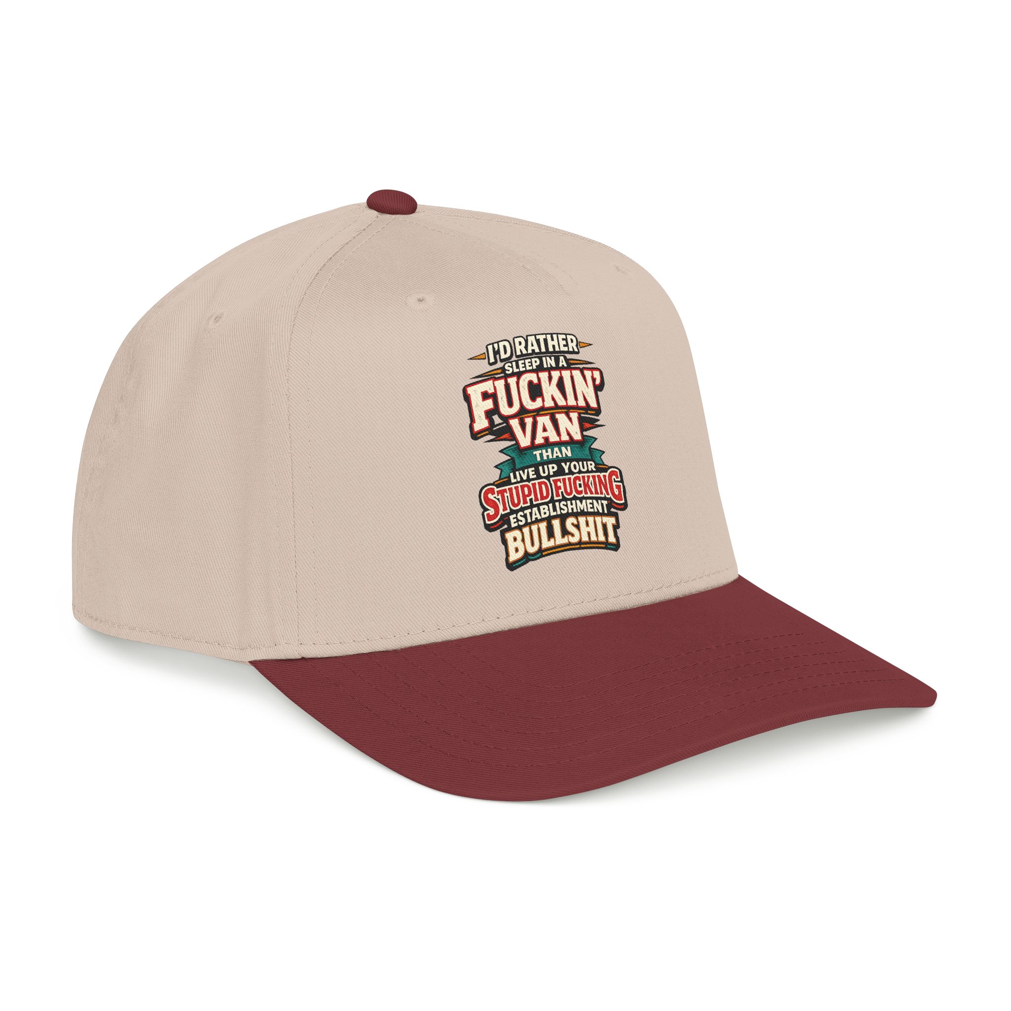 Baseball Cap - "I´d Rather Sleep in A Fucking Van" Design F**K-Line