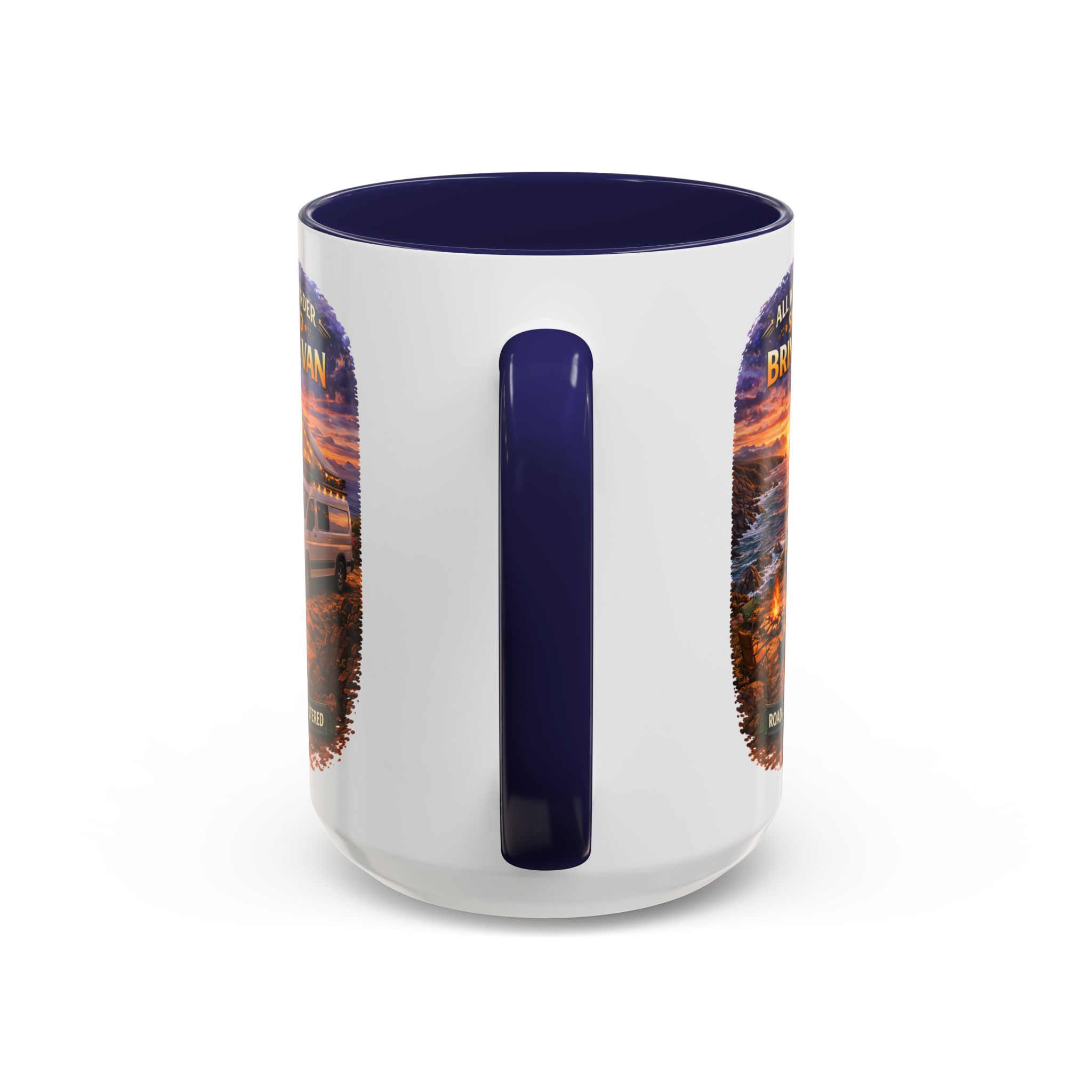 904826708068670861_2048.jpeg Accent Coffee Mug (11, 15oz) — "All Who wander Should Bring A Van" Design Scenic-Line