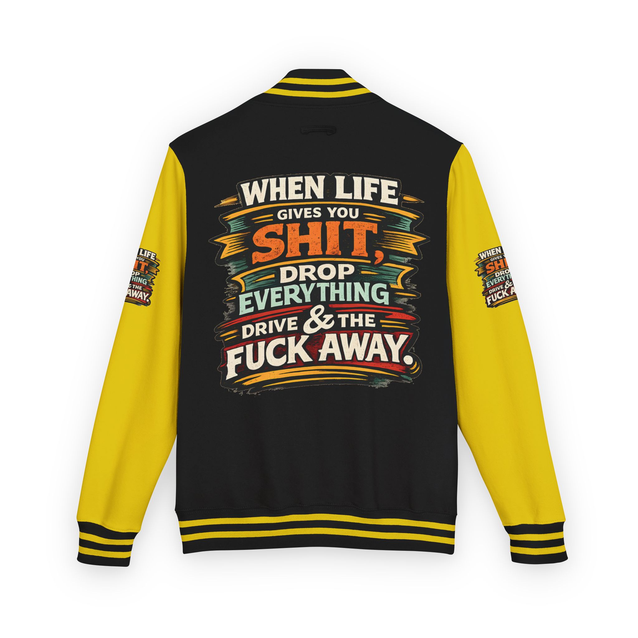 9056960377507261764_2048-1.jpeg Unisex Heavyweight Letterman Jacket — "When Live Gives You Shit" Design F**K-Line