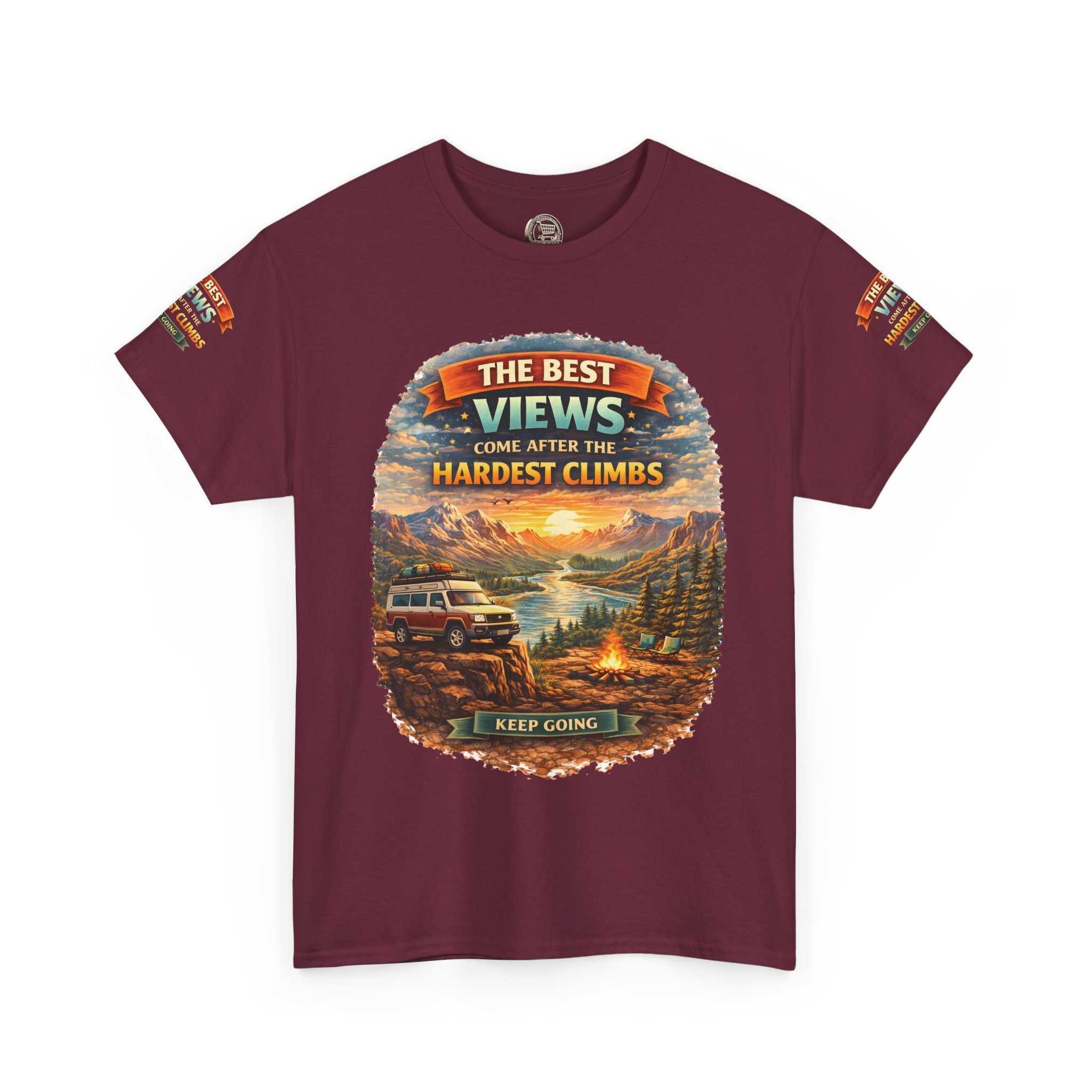 9061648129245142427_2048.jpeg Unisex Heavy Cotton Tee — "The Best Views" Design Scenic-Line