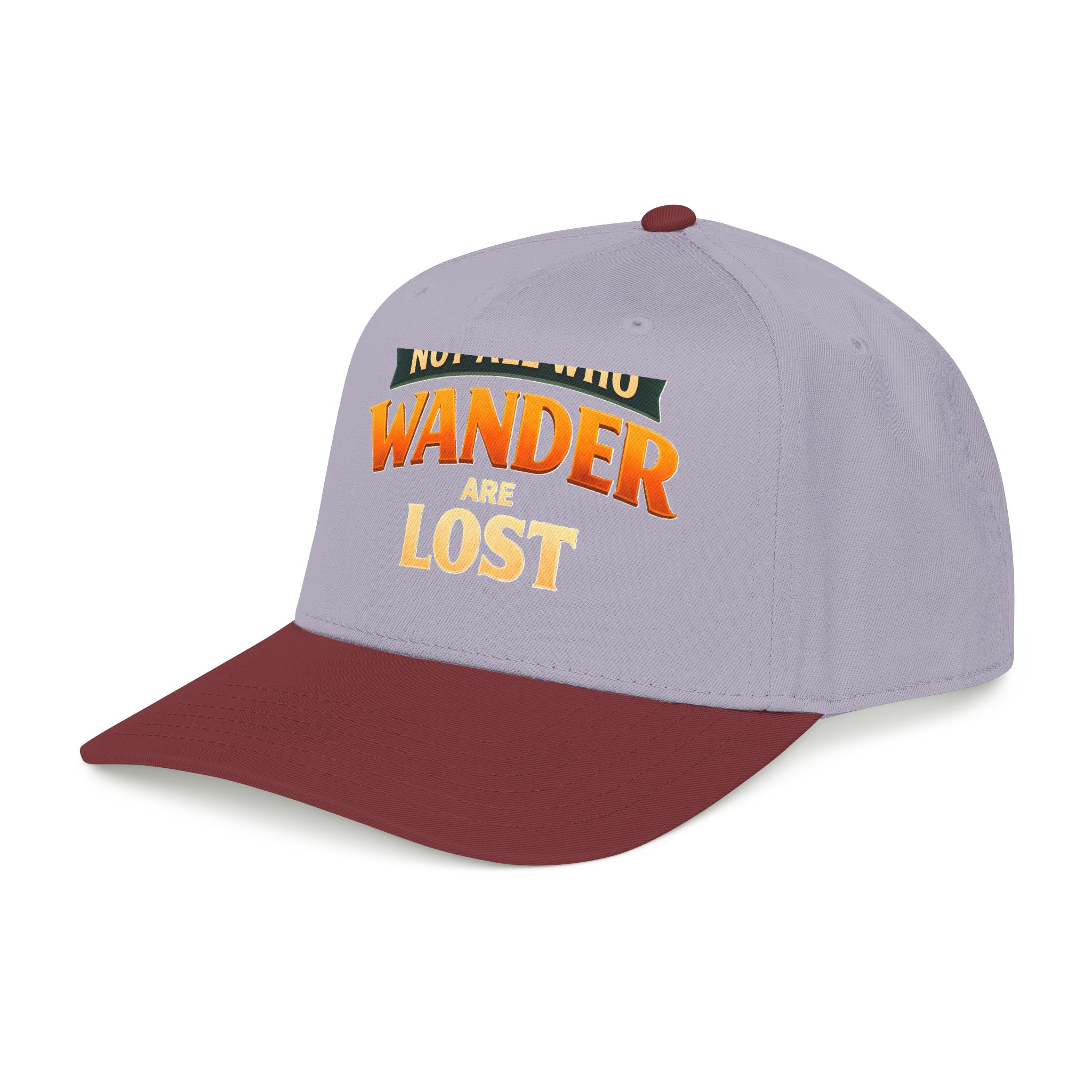 Baseball Cap - "Not All Who Wander Are Lost" Design Scenic-Line