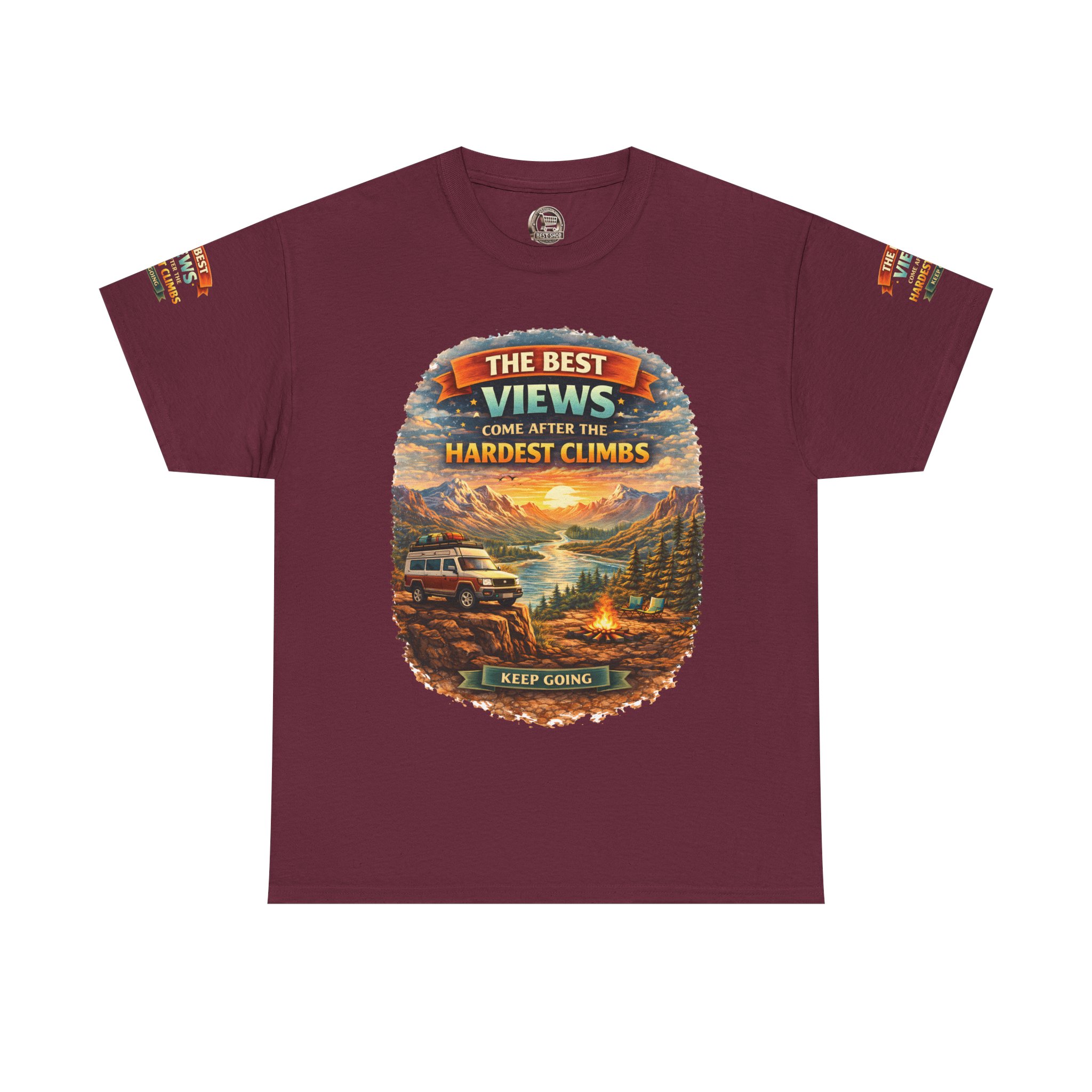 9070863585967868815_2048.jpeg Unisex Heavy Cotton Tee — "The Best Views" Design Scenic-Line