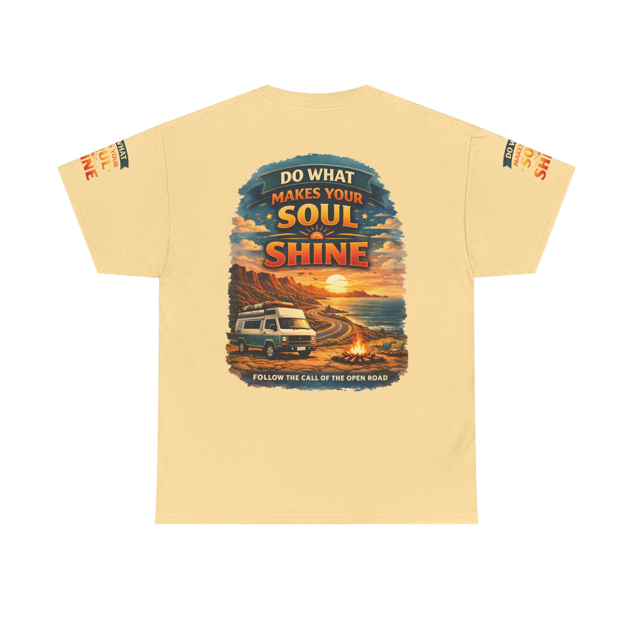 Unisex Heavy Cotton Tee — "Do What Makes Your Soul Shine" Design Scenic-Line