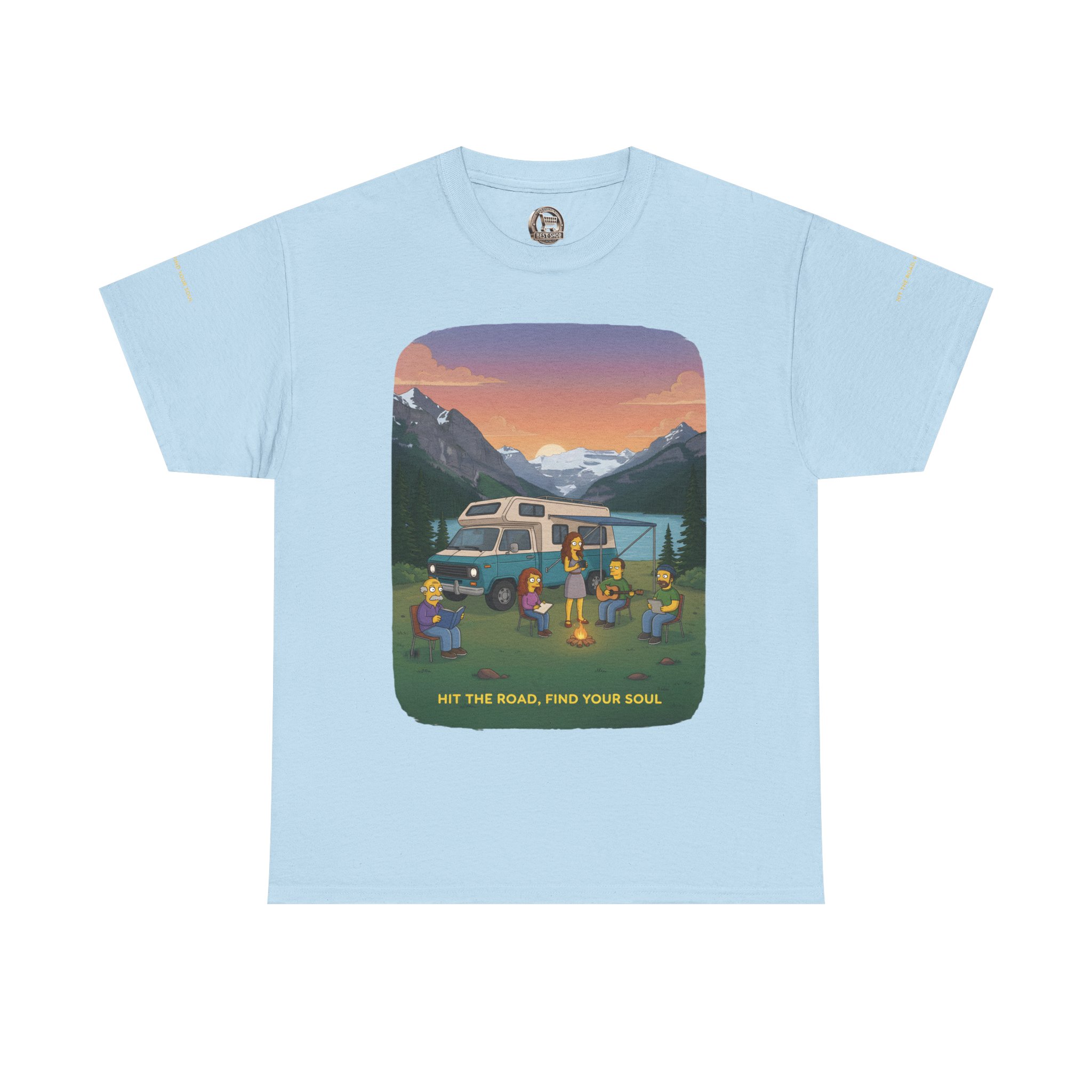 9125005936434731934_2048.jpeg Unisex Heavy Cotton Tee — "Hit The Road-Find Your Soul" Design Sitcom-Line