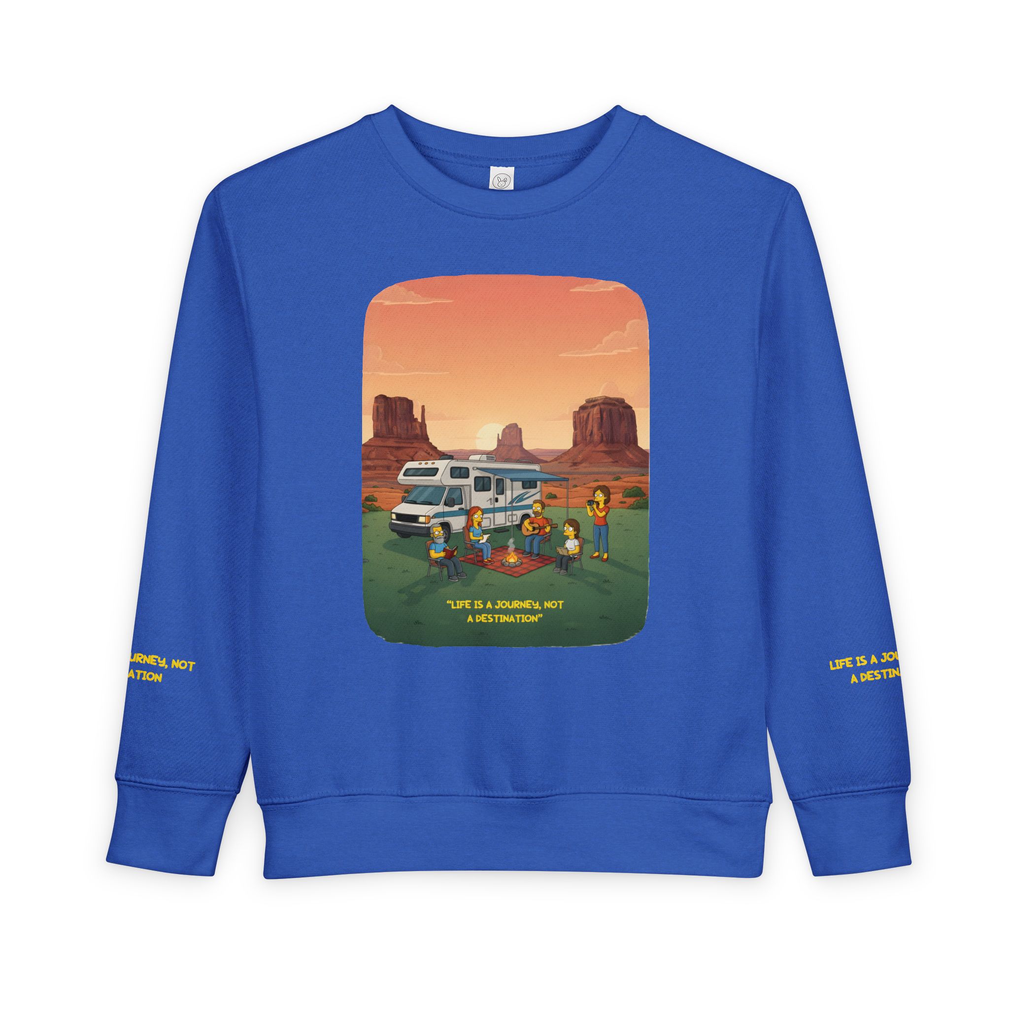 Toddler Sweatshirt - "Life Is A Journey-Not A Destination" (Design Sitcom-Line)