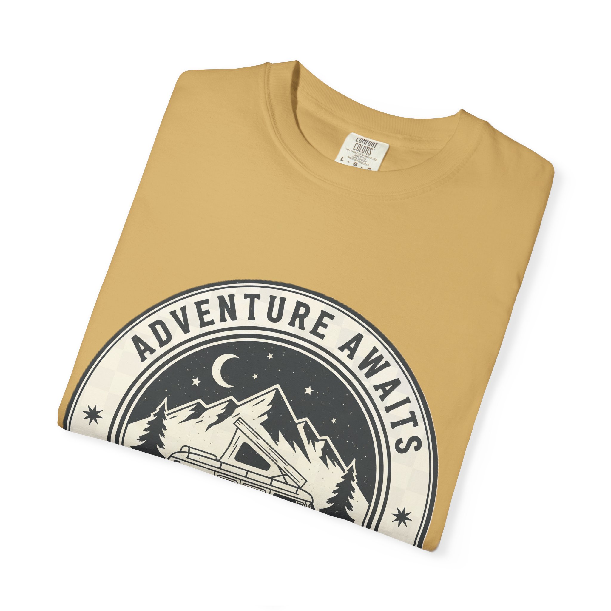 9183955749344149516_2048.jpeg T-Shirt — "Adventure Awaits-Go Where You Feel Most Alive" (Front + Back Printed) Outdoor Travel Tee