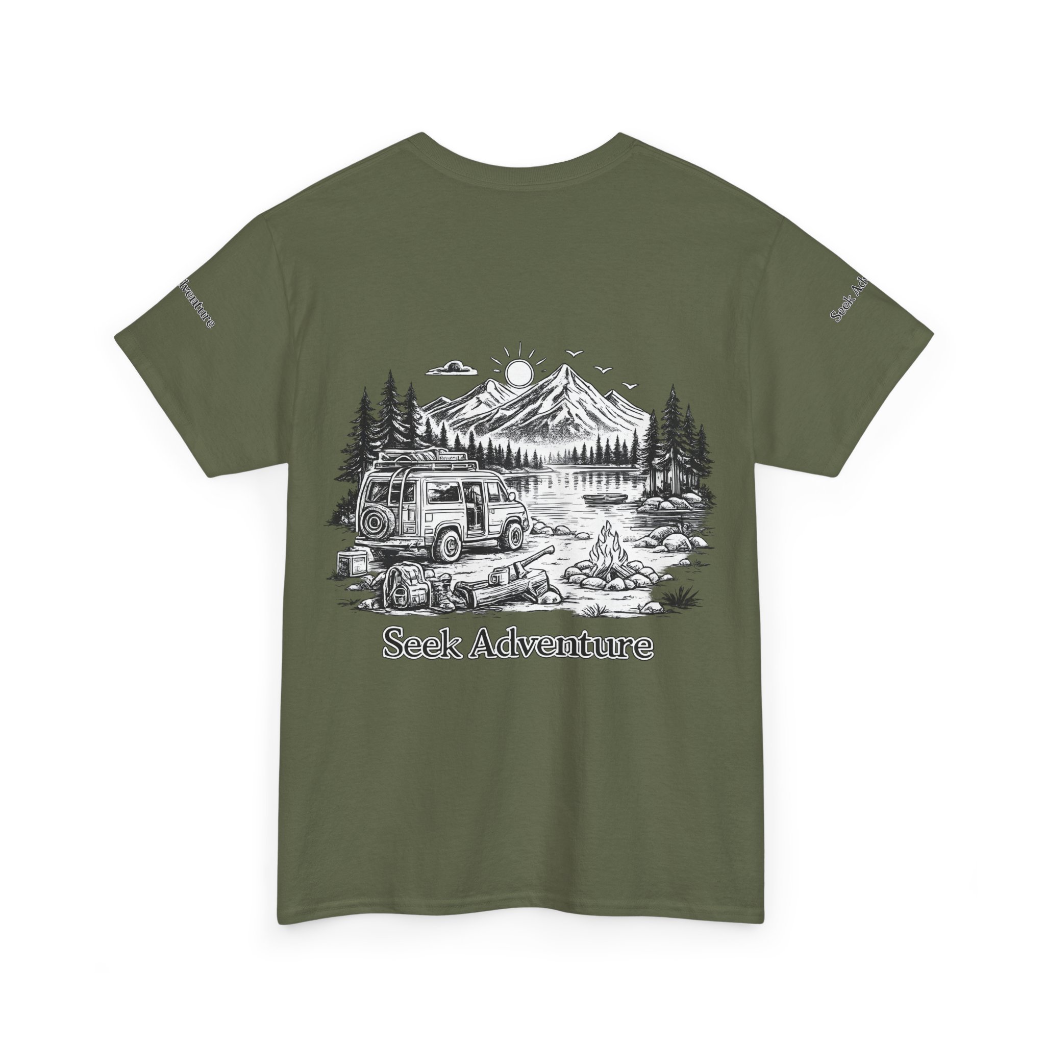 9186364457522089812_2048.jpeg Unisex Heavy Cotton Tee — "Seek Adventure" Design Minimal-Line