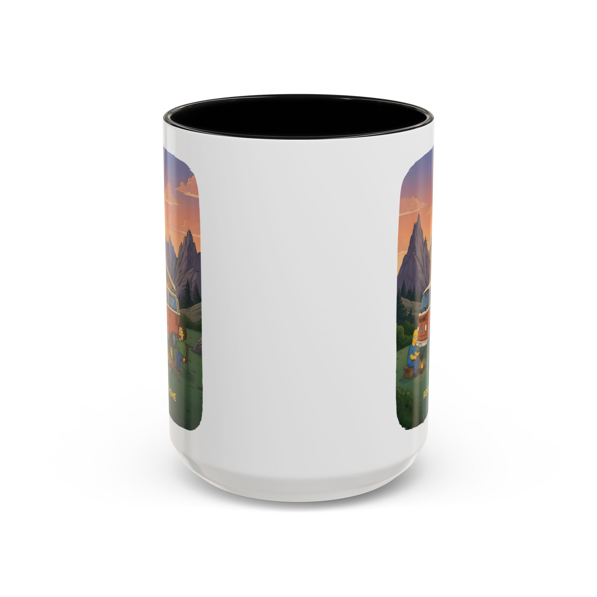 Accent Coffee Mug (11, 15oz) — "Roam Sweet Home" Design Sitcom-Line