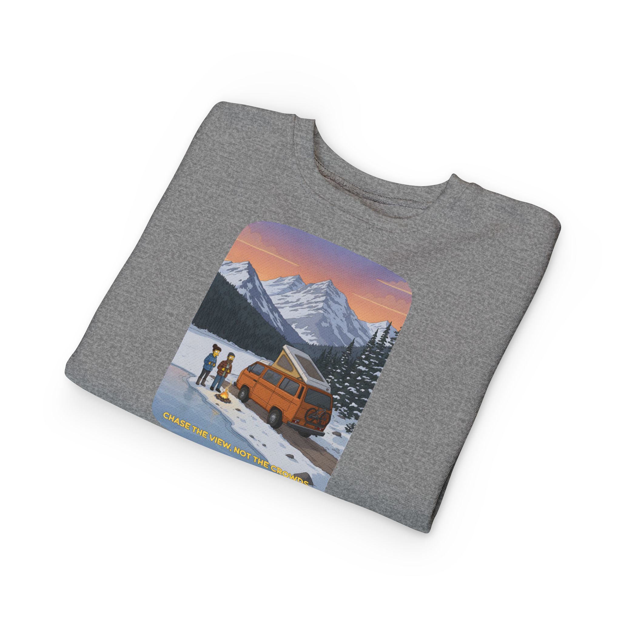 Toddler Sweatshirt - "Chase The Views-Not The Crowds" (Design Sitcom-Line)
