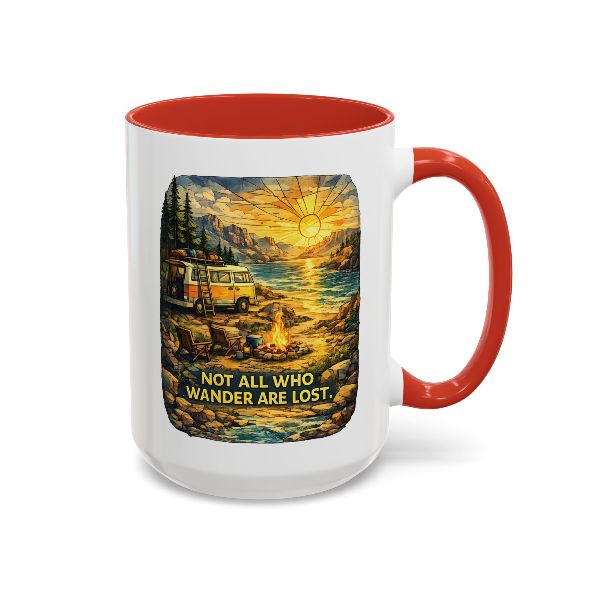 923623328719369909_2048.jpeg Accent Coffee Mug (11, 15oz) — "Not All Who Wander Are Lost" Design Cubic-Line