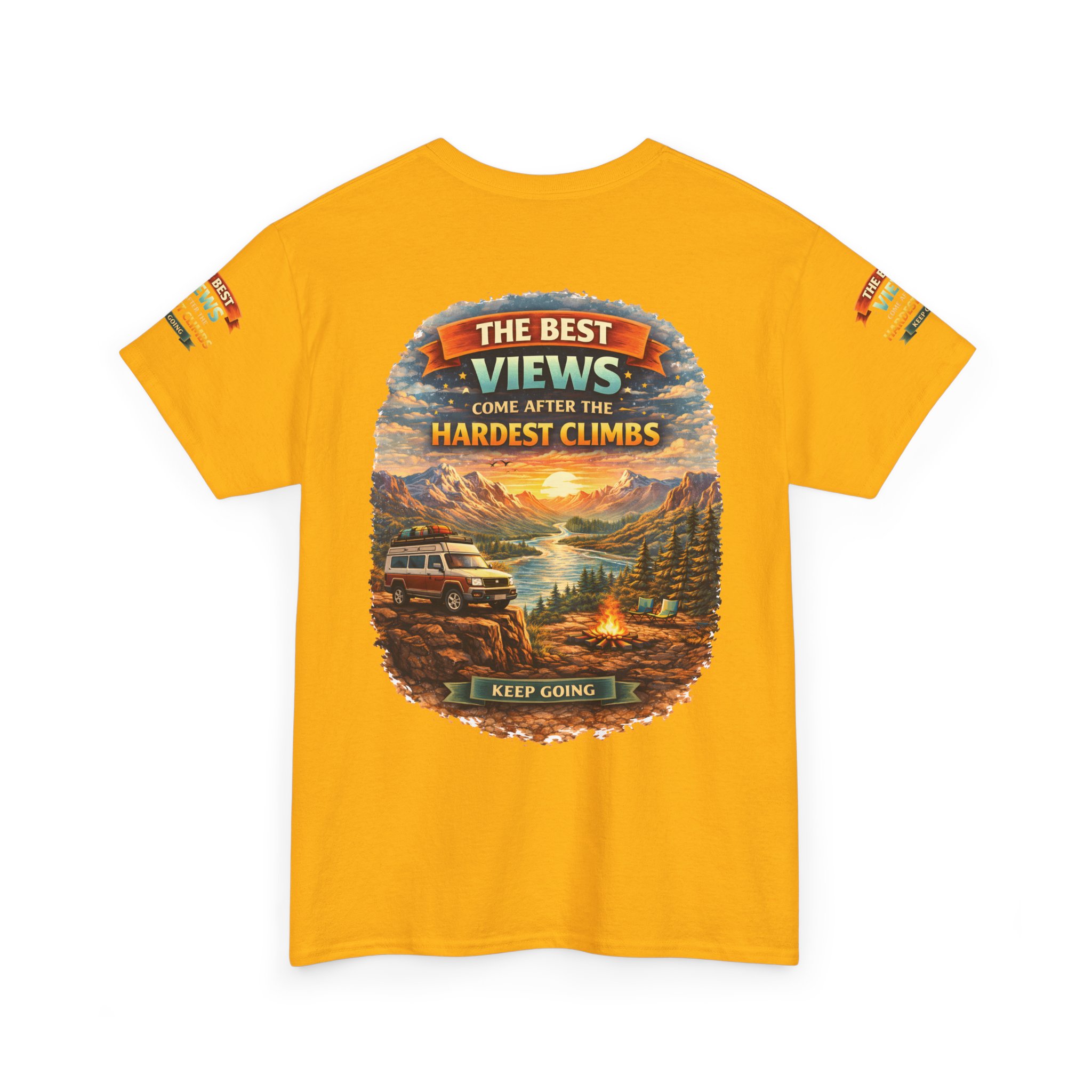 9253403265188145558_2048.jpeg Unisex Heavy Cotton Tee — "The Best Views" Design Scenic-Line