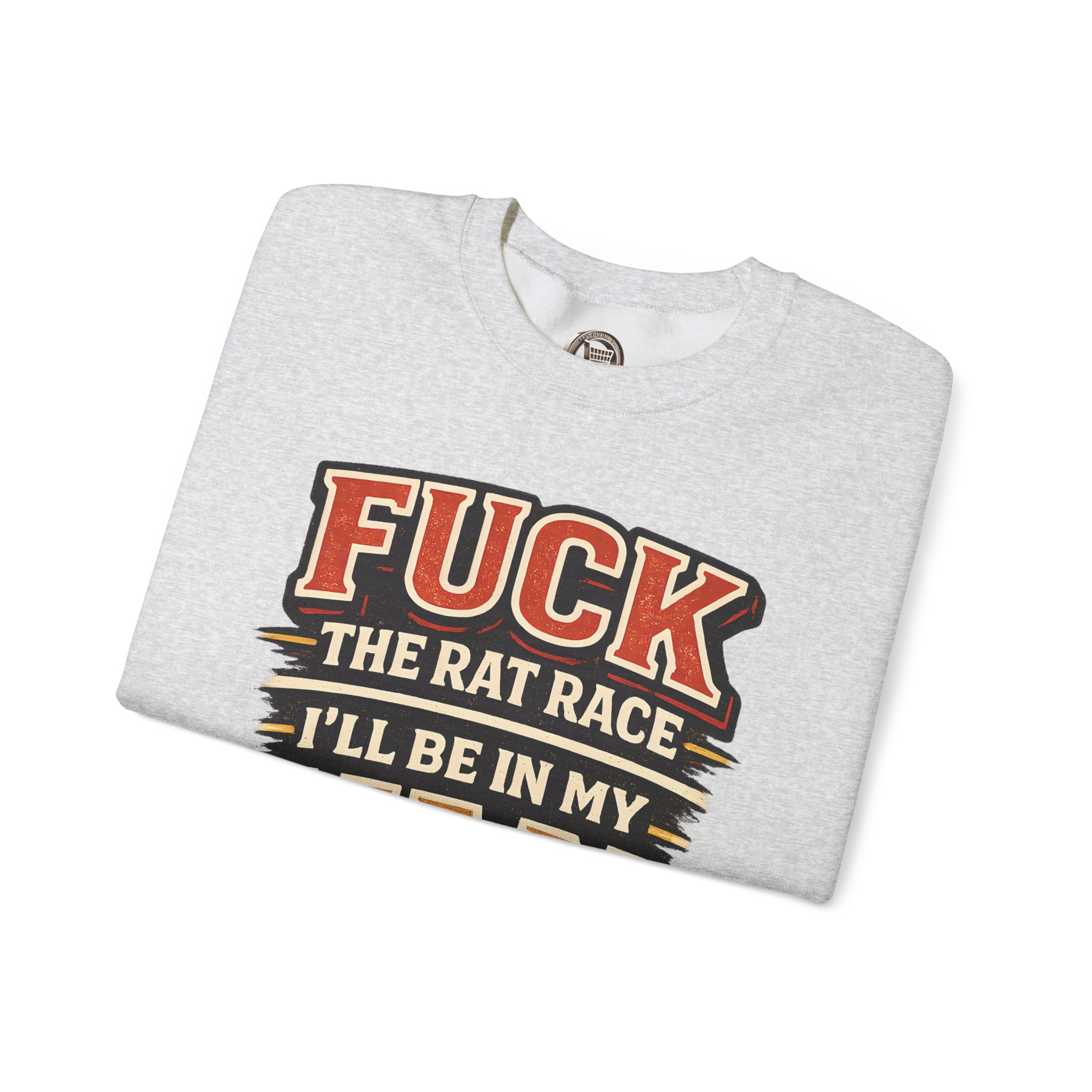 925846454770011242_2048-1.jpeg Unisex Heavy Blend™ Crewneck Sweatshirt — "Fuck The Rat Race" Design F**K-Line