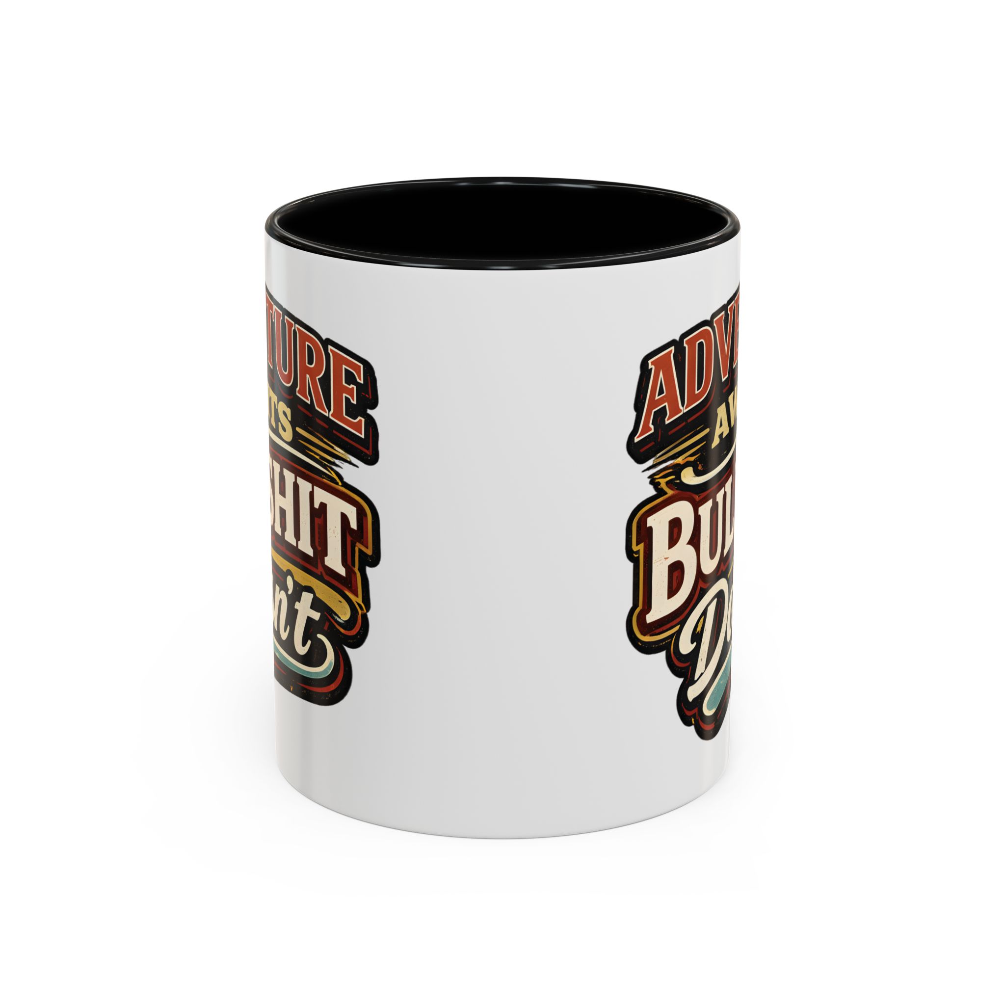 Accent Coffee Mug (11, 15oz) — "Adventure Awaits" Design F**K-Line