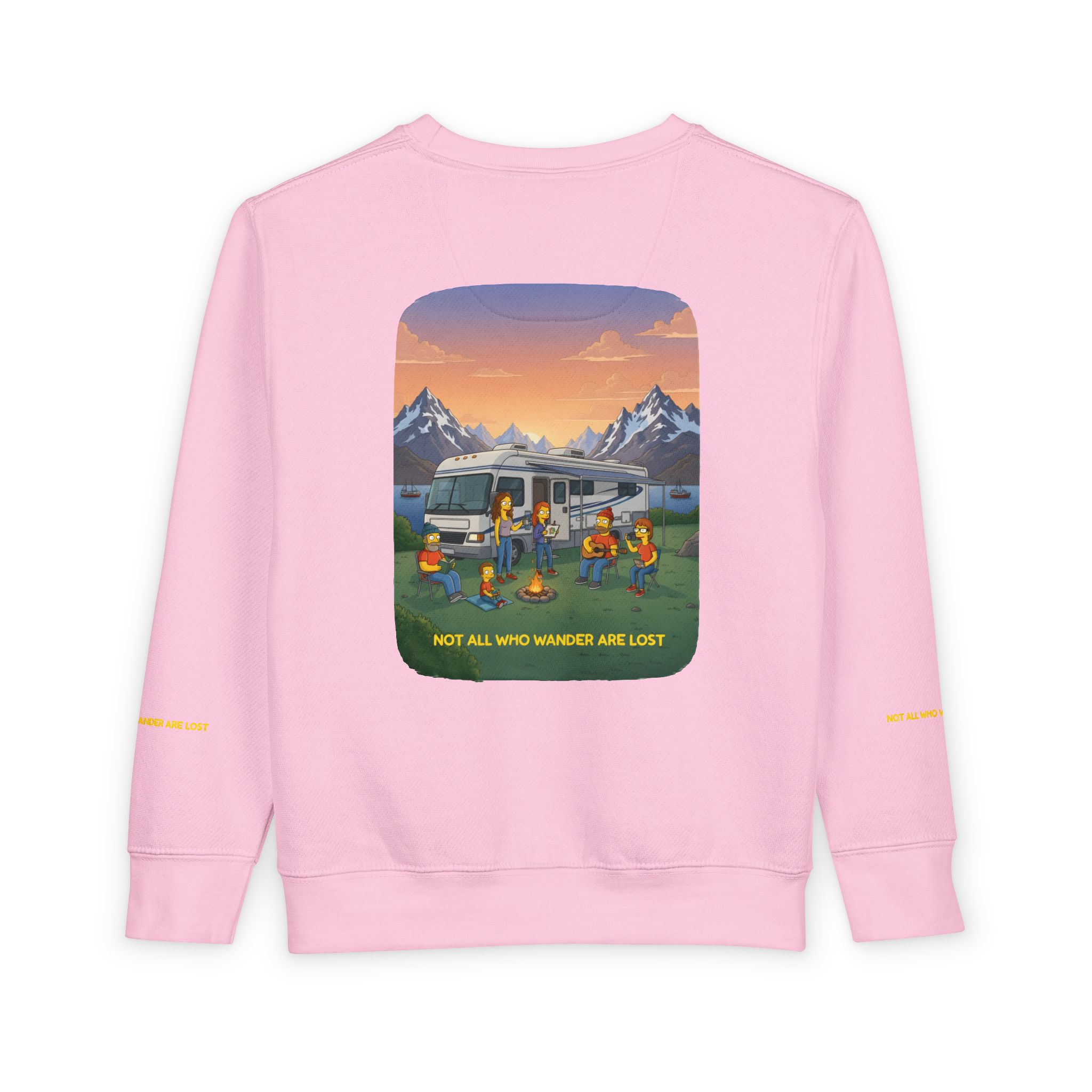 Toddler Sweatshirt - "Not All Who Wander Are Lost" (Design Sitcom-Line)