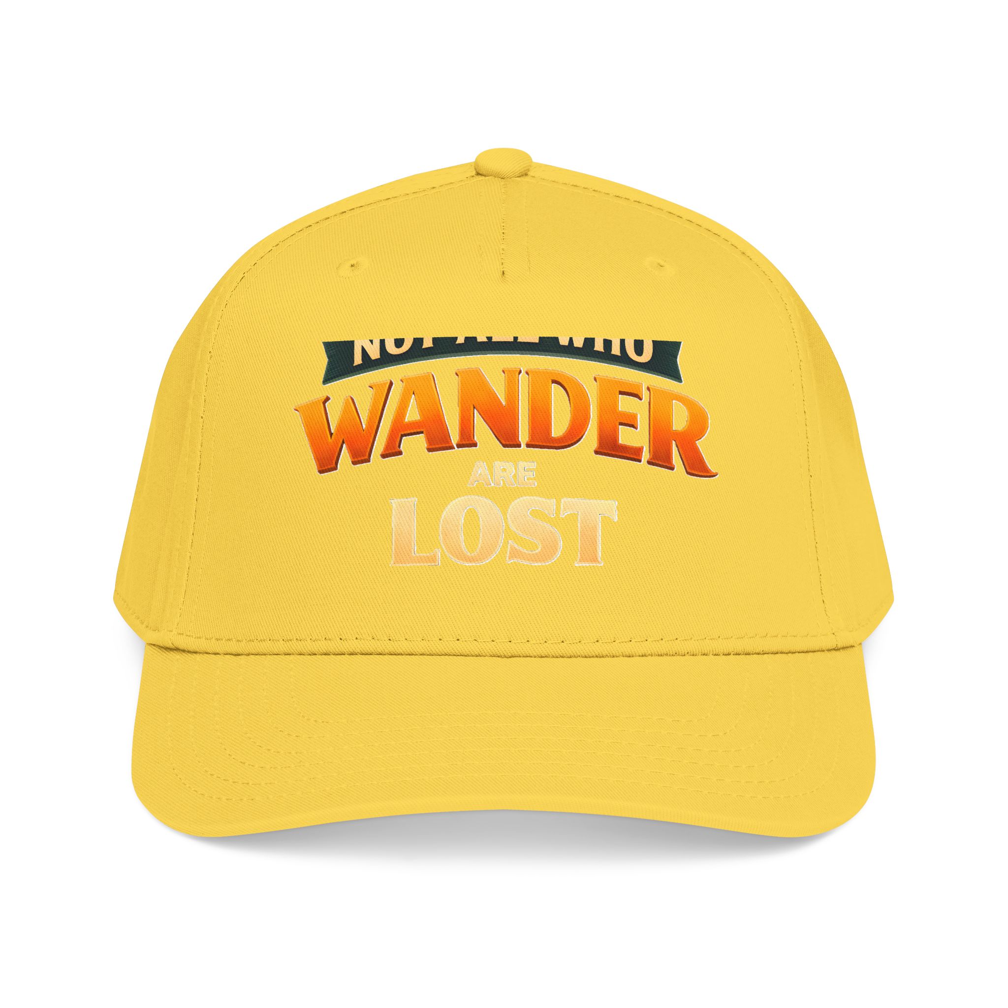 Baseball Cap - "Not All Who Wander Are Lost" Design Scenic-Line