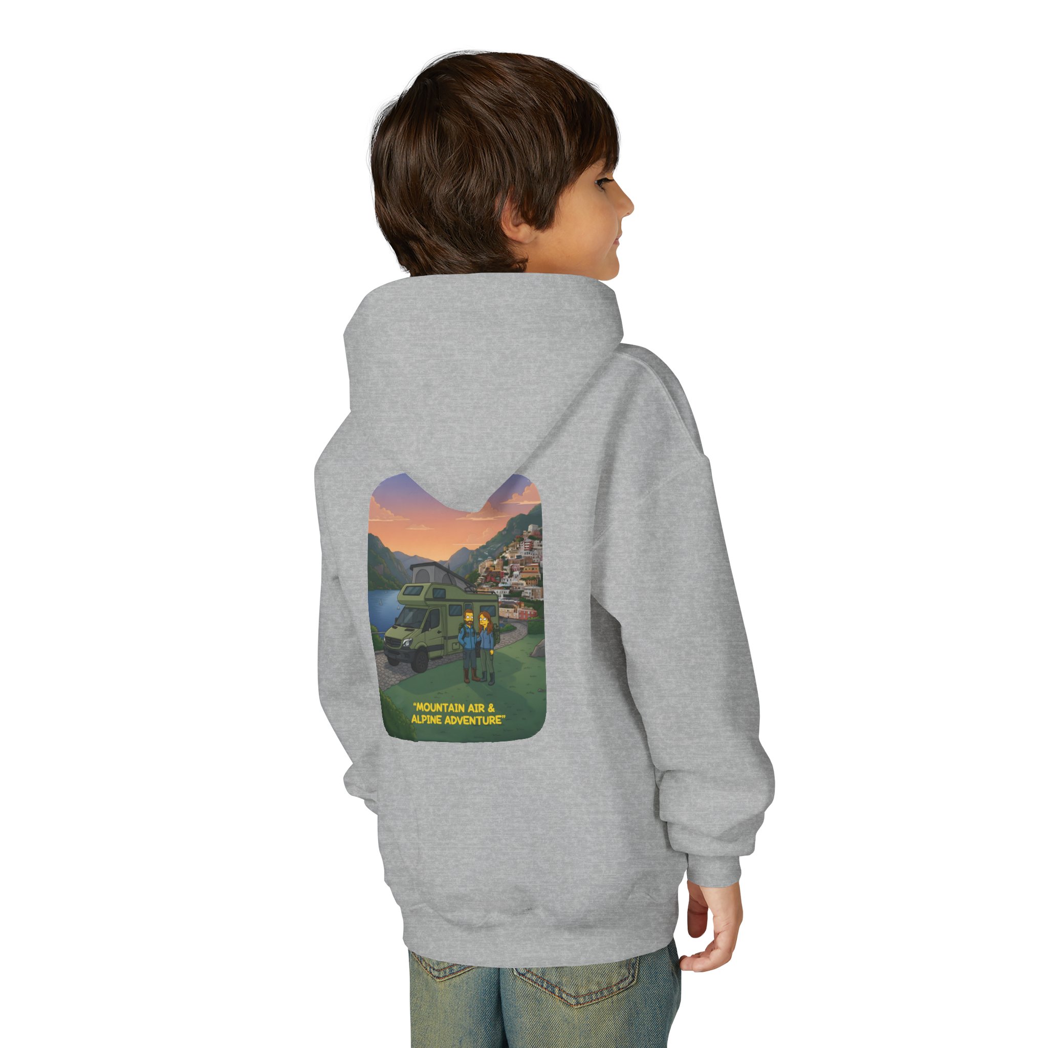 9296637605011600403_2048.jpeg Youth Hoodie(Gildan) – "Mountain Air And Alpine Adventure" (Design Sitcom-Line)