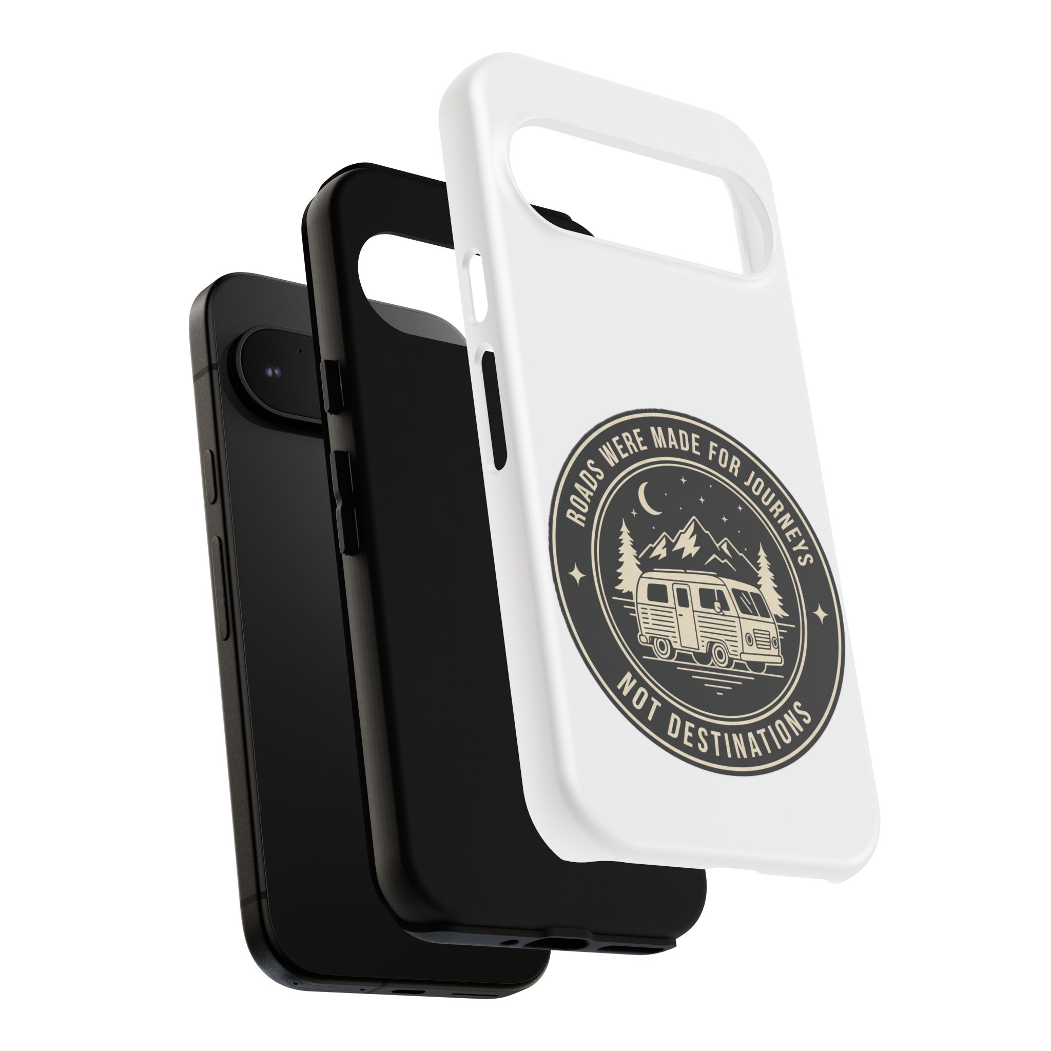 Phone Case — "ROAD WHERE MADE FOR JOURNEYS-NOT DESTINATIONS" Camper Van Design