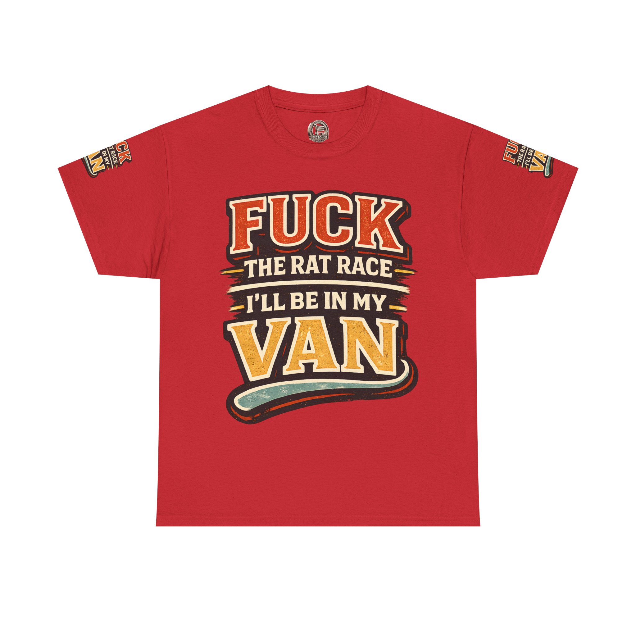9321696900408301505_2048.jpeg Unisex Heavy Cotton Tee — "Fuck The Rat Race" Design F**K-Line