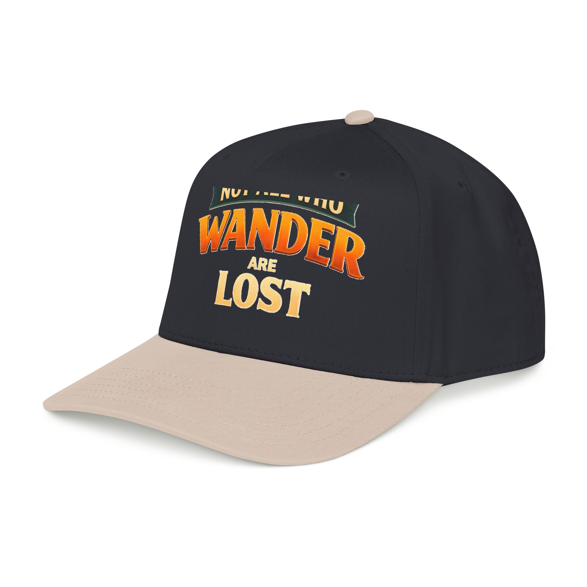 Baseball Cap - "Not All Who Wander Are Lost" Design Scenic-Line