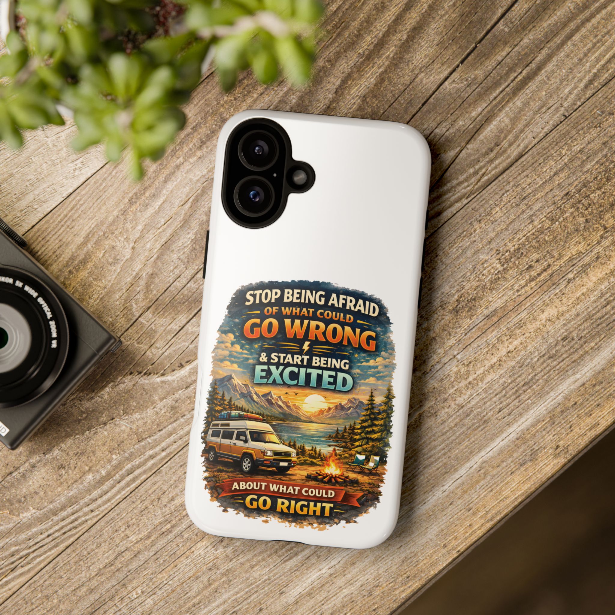 Phone Case — "Stop Being Afraid" (Design Scenic-Line)