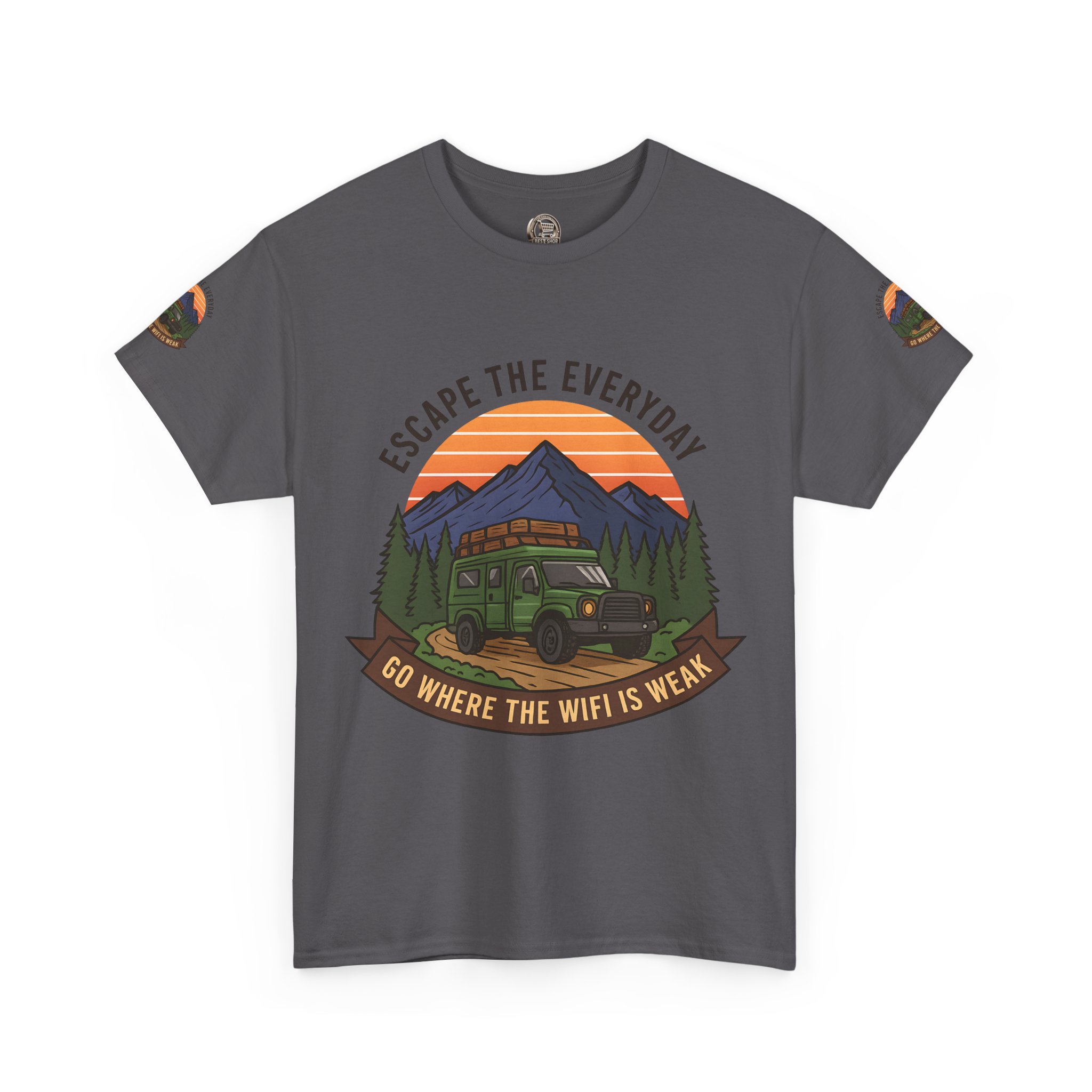 9350699454877329938_2048.jpeg Unisex Heavy Cotton Tee — "Go Where the WiFi Is Weak" Adventure Shirt
