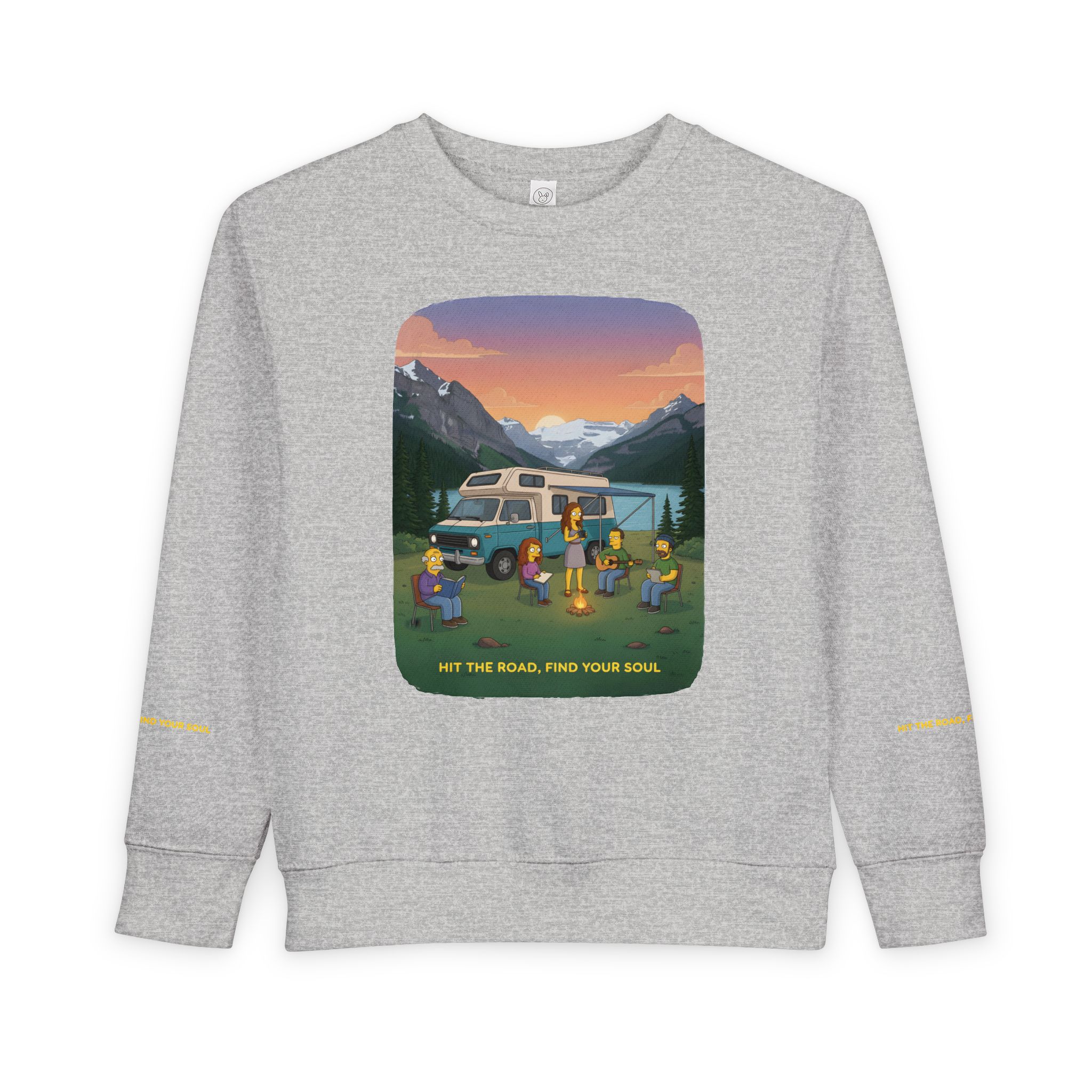 Toddler Sweatshirt - "Hit The Road-Find Your Soul" (Design Sitcom-Line)