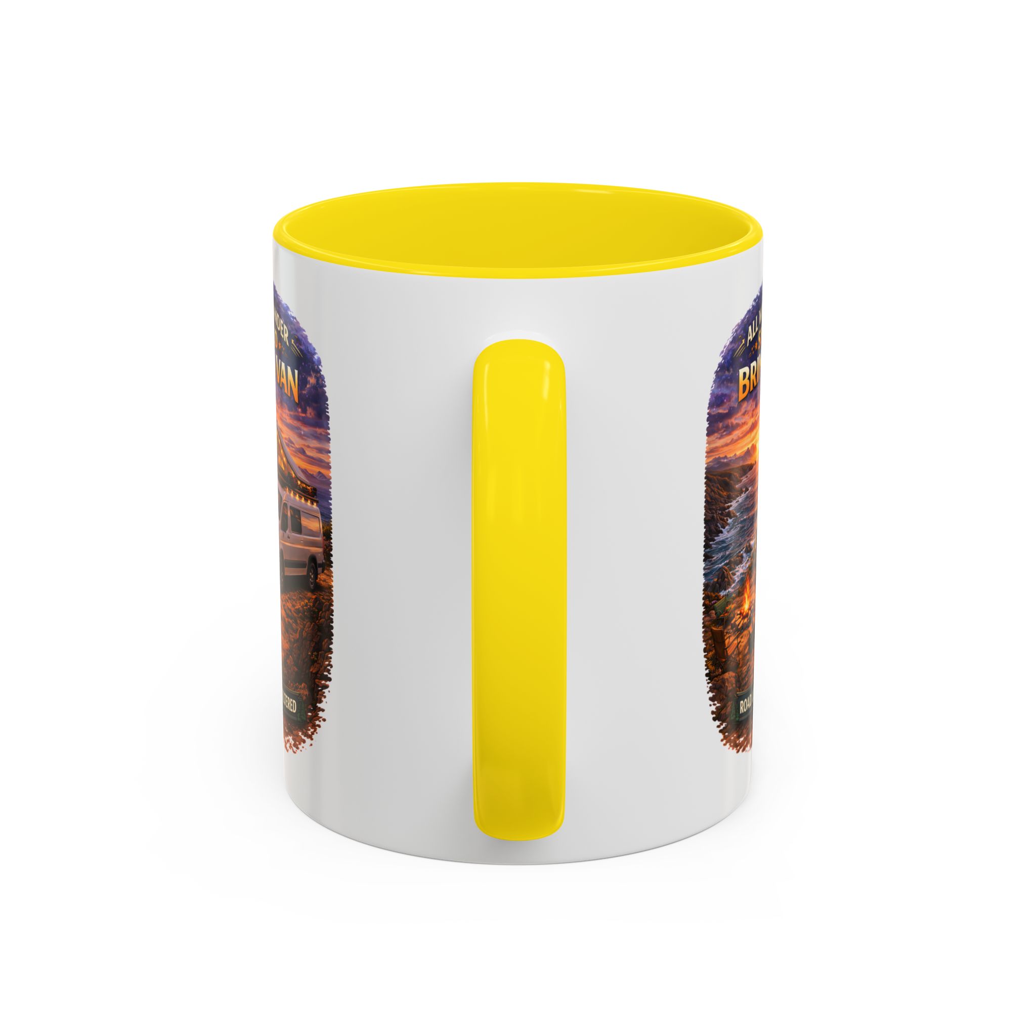 9352955076721030741_2048.jpeg Accent Coffee Mug (11, 15oz) — "All Who wander Should Bring A Van" Design Scenic-Line