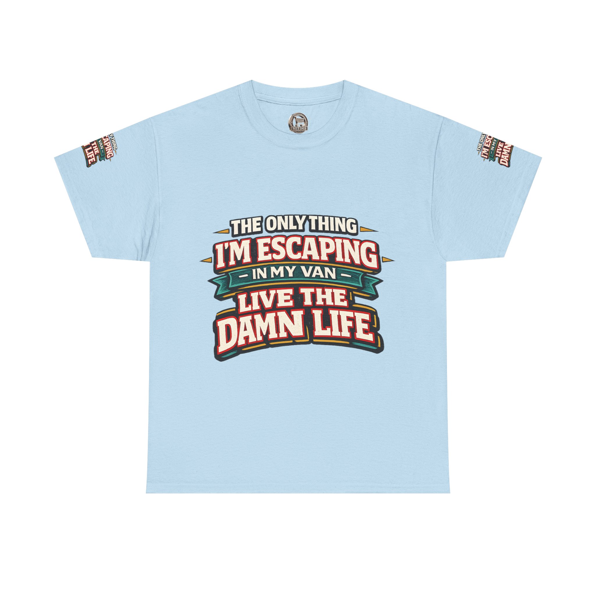 Unisex Heavy Cotton Tee — "The Only Thing I´m Escaping" Design F**K-Line