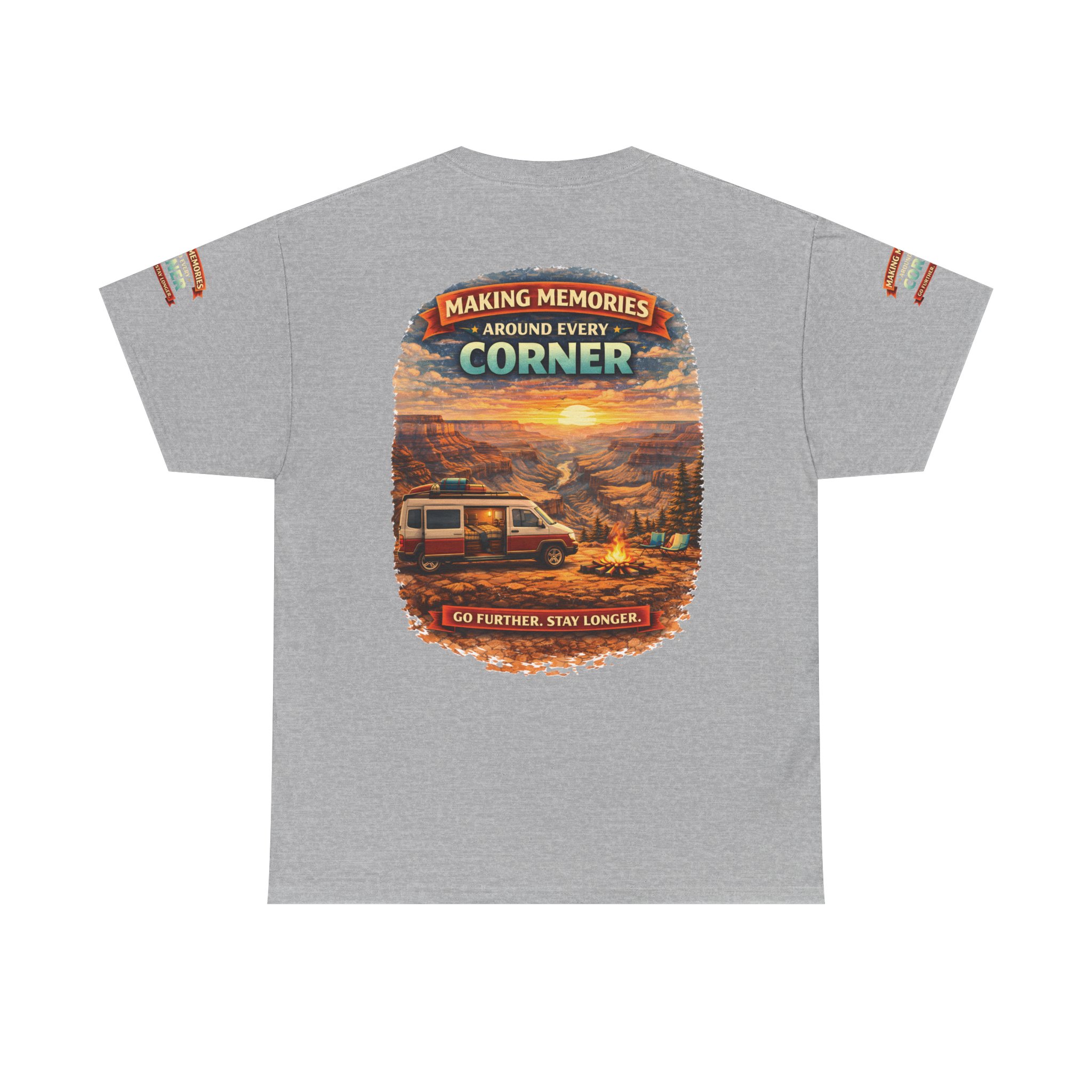 Unisex Heavy Cotton Tee — "Making Memories" Design Scenic-Line