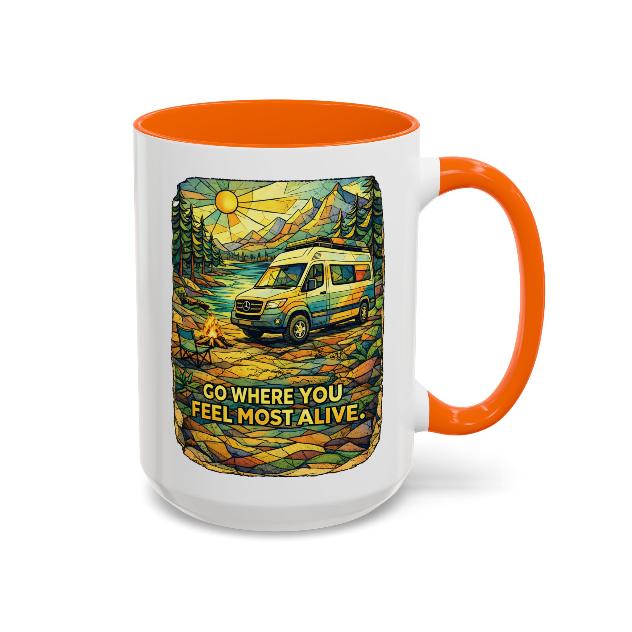 9376424813776465700_2048.jpeg Accent Coffee Mug (11, 15oz) — "Go Where You Feel Most Alive" Design Cubic-Line