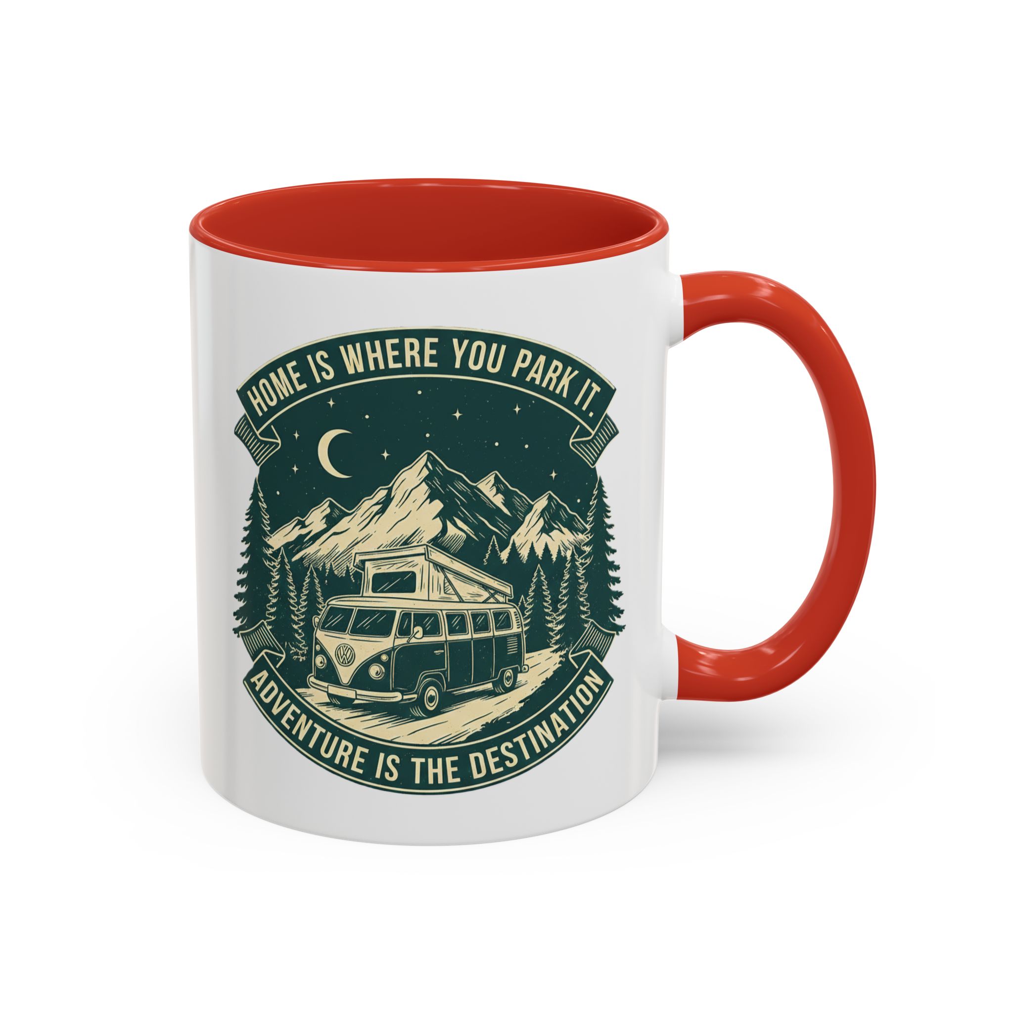 Coffee Mug — "Home Is Where You Park It-Adventure is the destination"  (11/15oz) (Both sides printed)