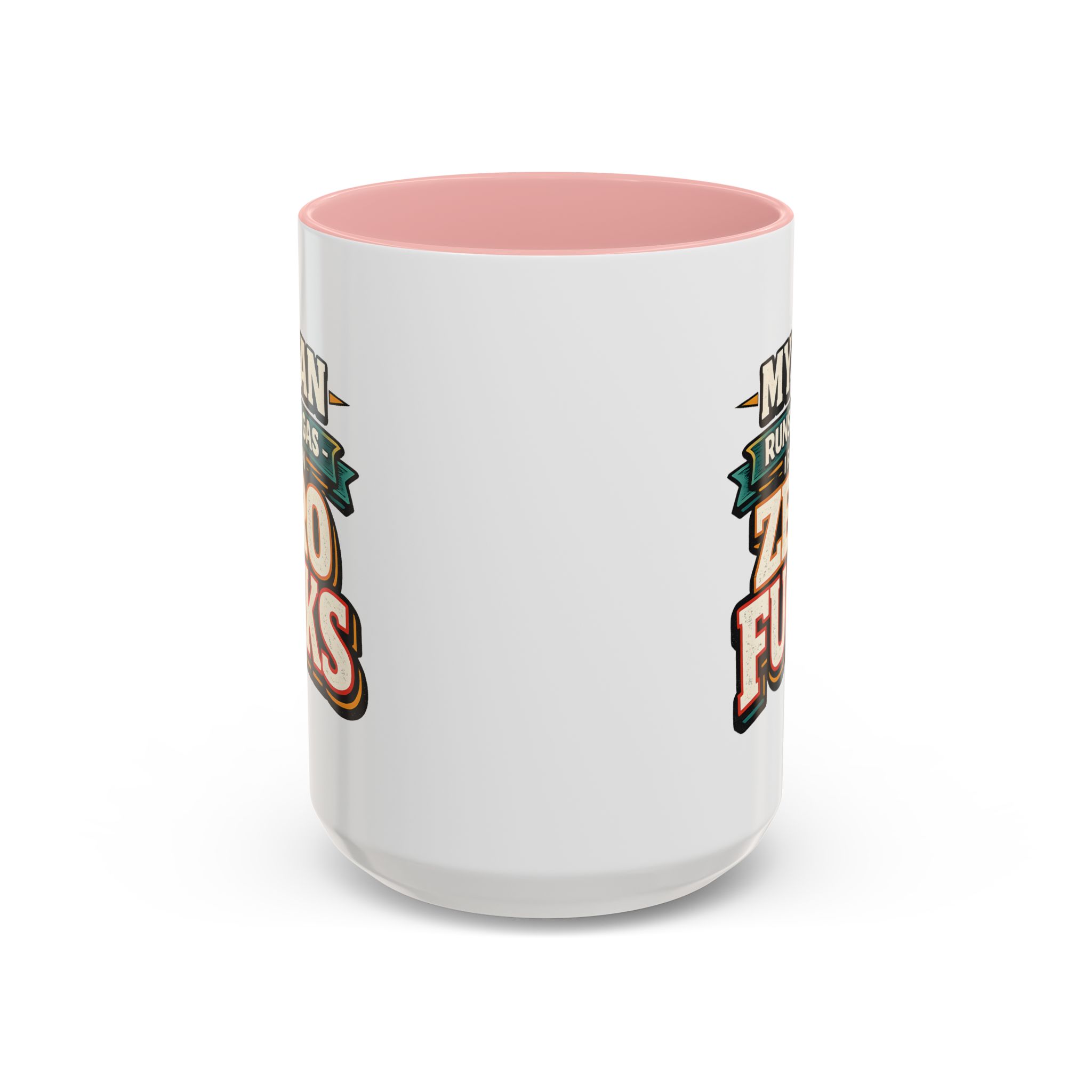 Accent Coffee Mug (11, 15oz) — "My Van Runs On Gas" Design F**K-Line