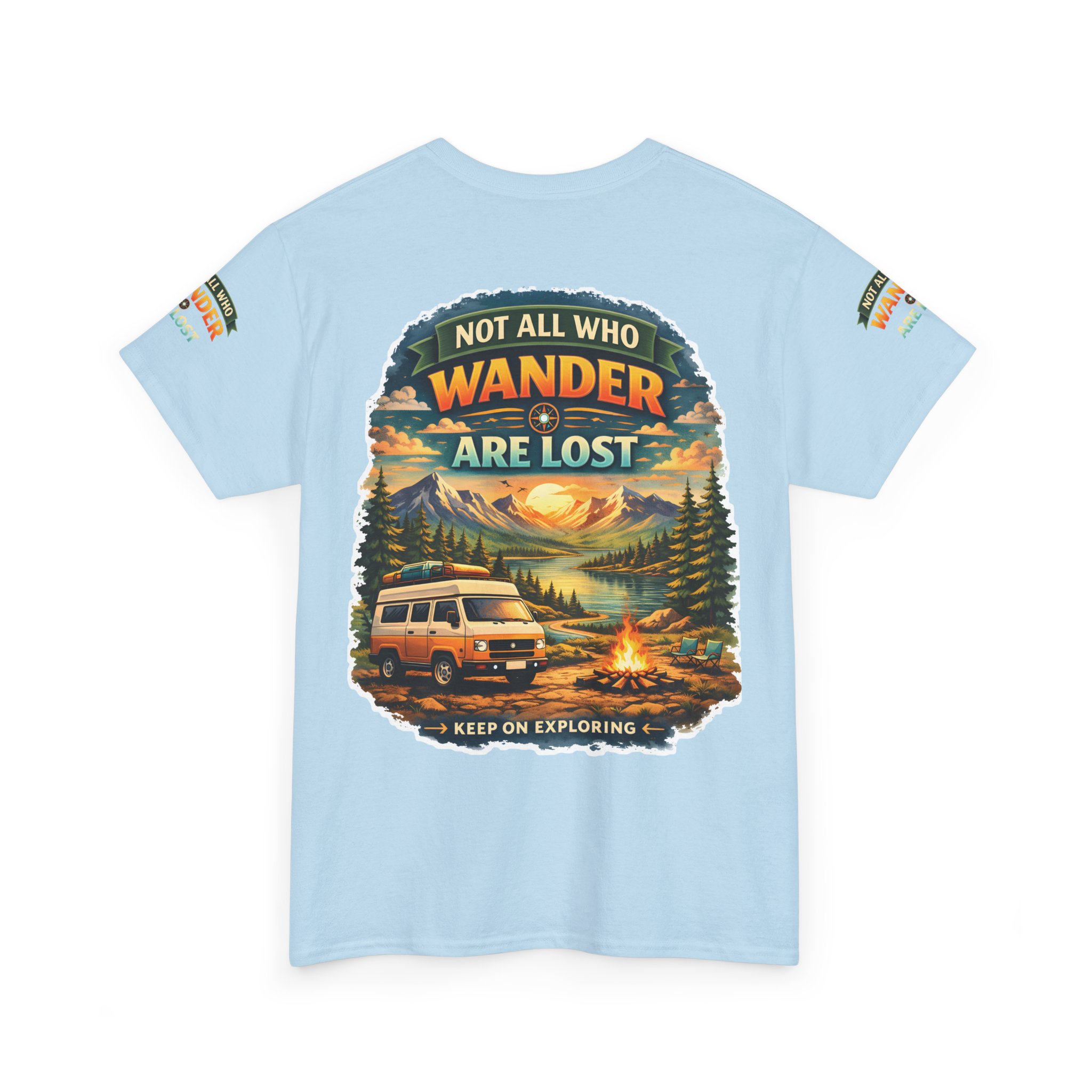 9417863374077454803_2048.jpeg Unisex Heavy Cotton Tee — "Not All Who Wander Are Lost" Design Scenic-Line