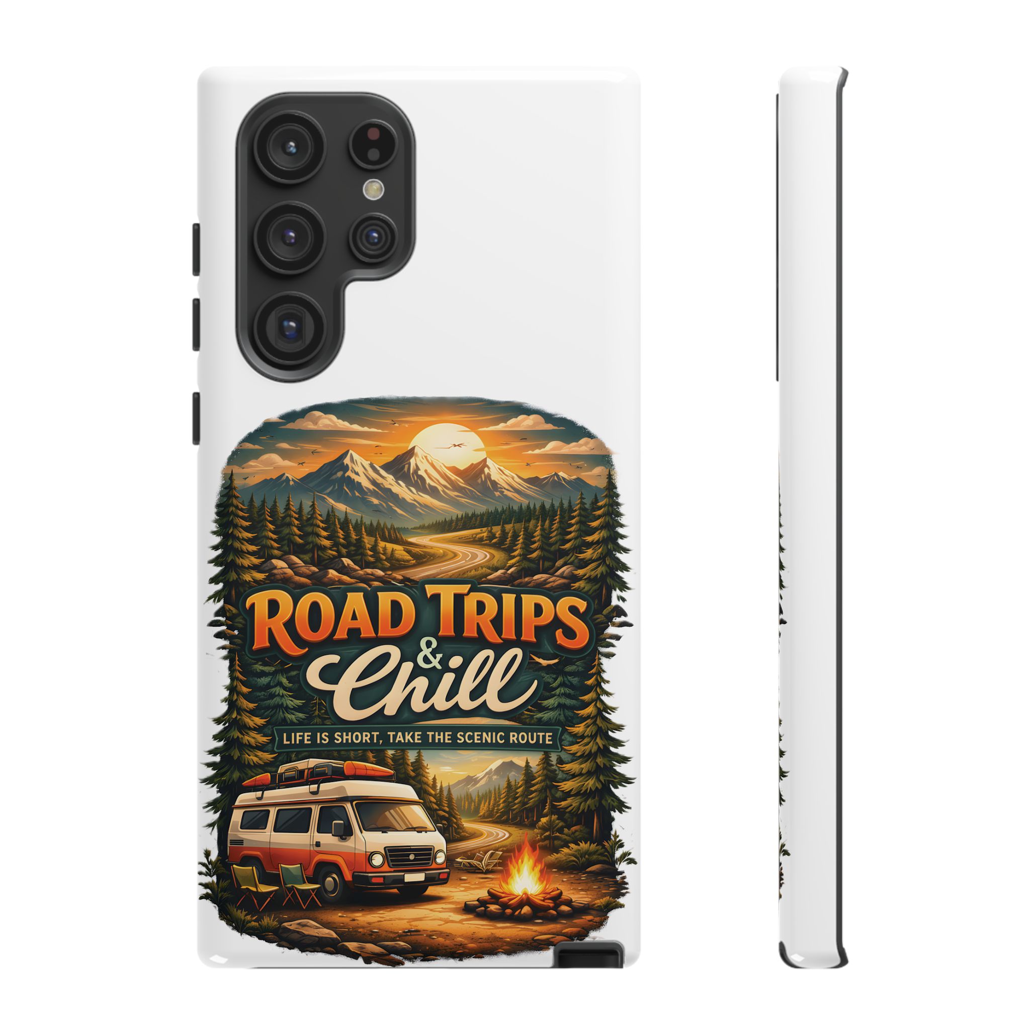 Phone Case — "Road Trips and Chill" (Design Scenic-Line)