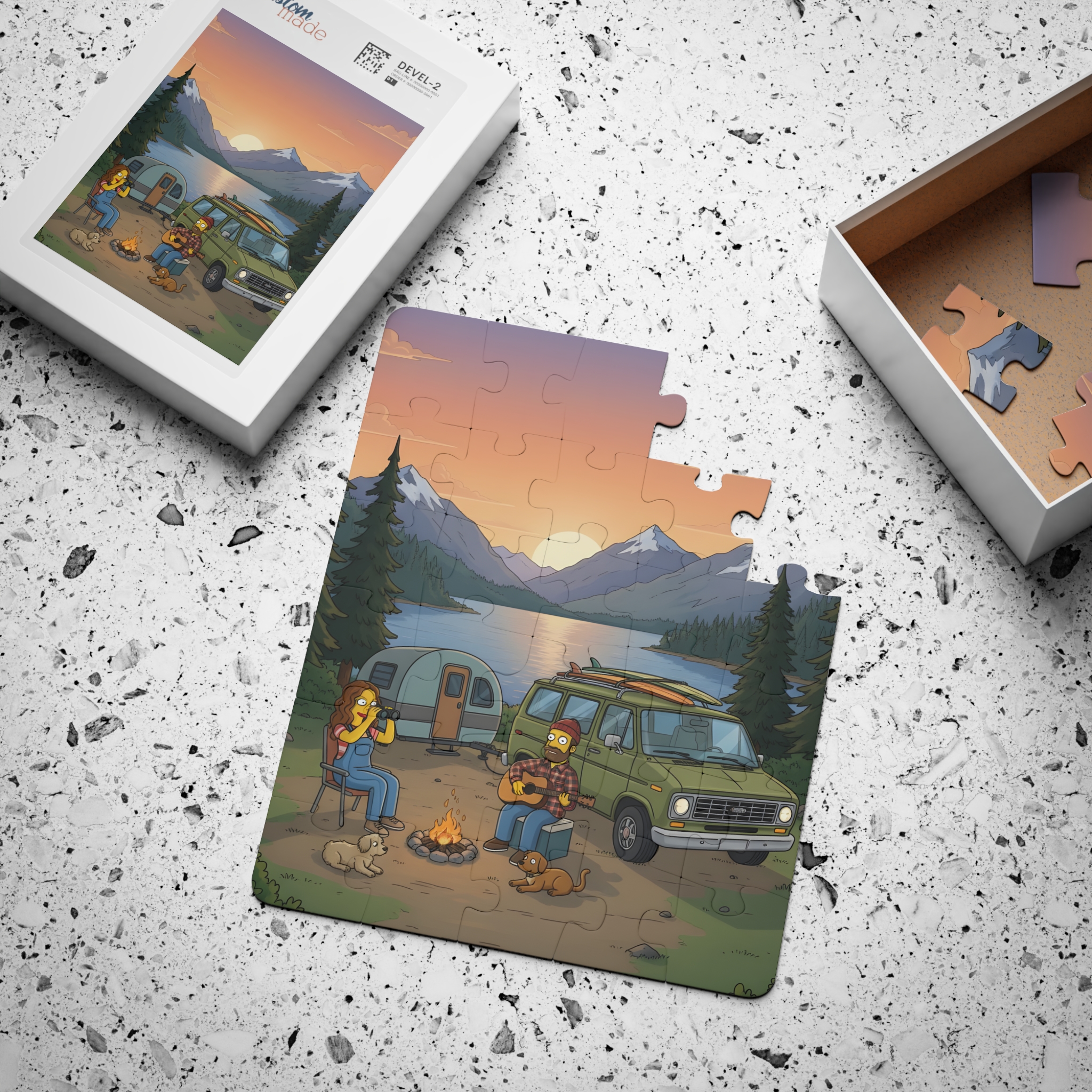 Kids' 30‑Piece Camping Puzzle — Scenic Outdoors Jigsaw for Children