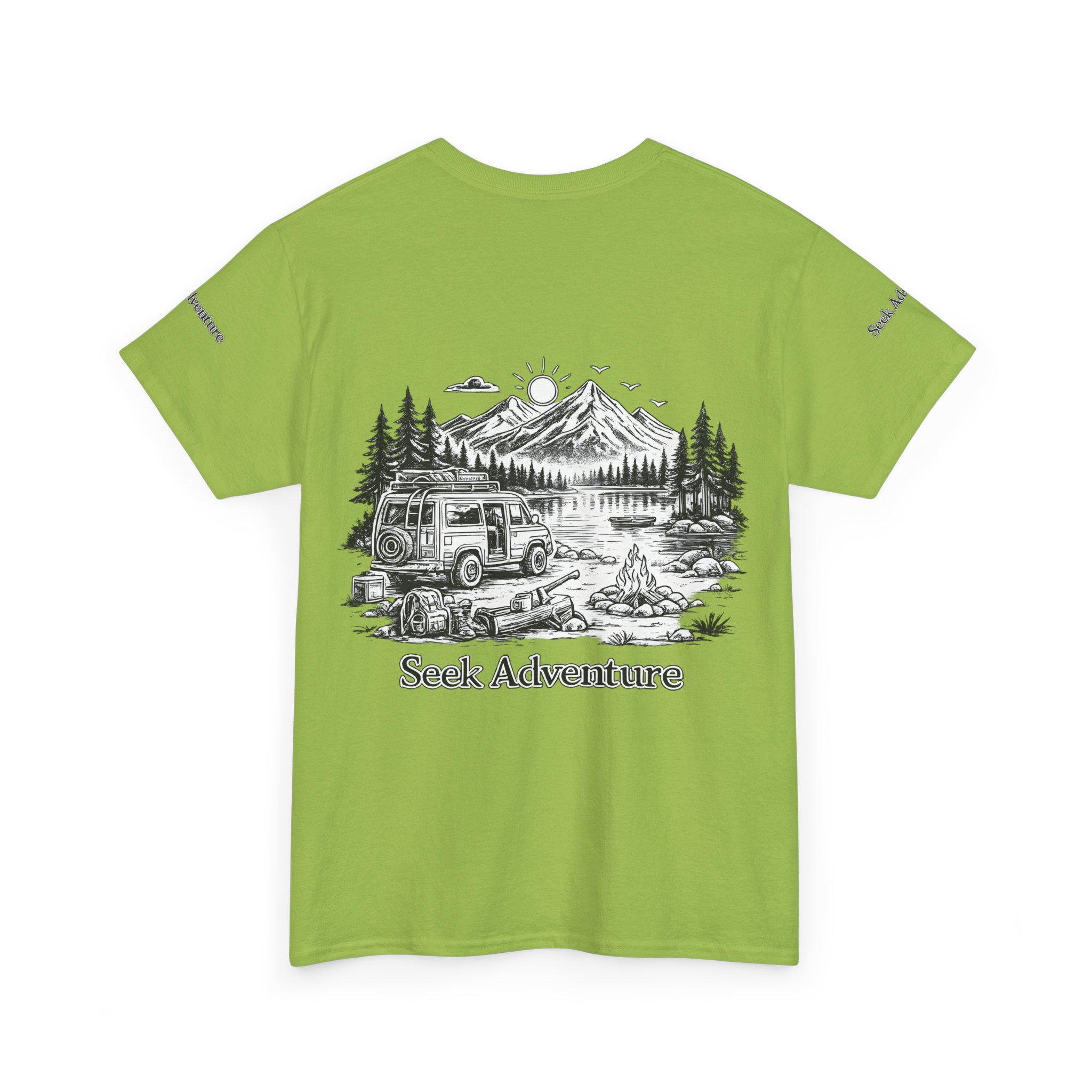 9427732044161578502_2048.jpeg Unisex Heavy Cotton Tee — "Seek Adventure" Design Minimal-Line