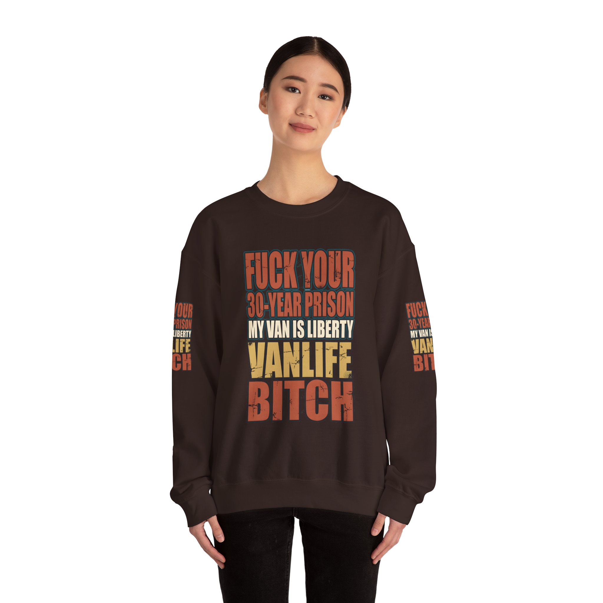 Unisex Heavy Blend™ Crewneck Sweatshirt — "Fuck Your 30 Year" Design F**K-Line
