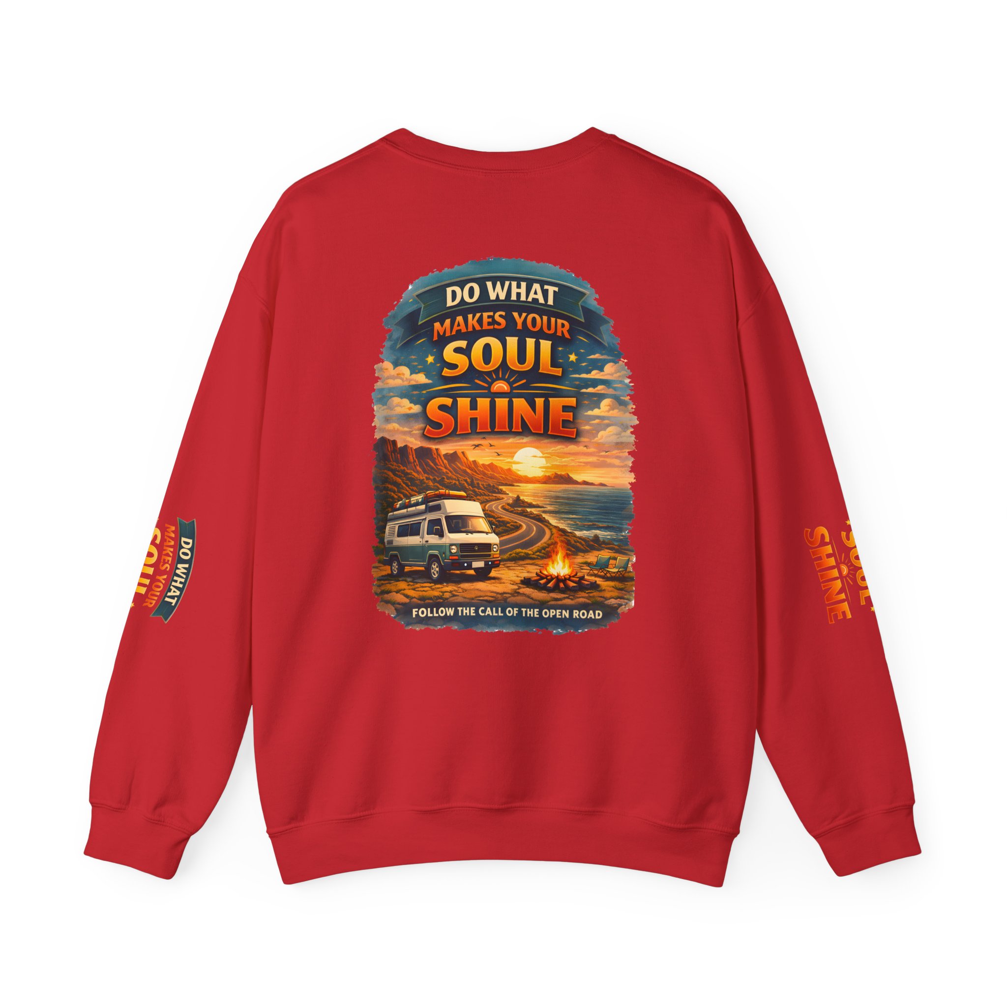 Unisex Heavy Blend™ Crewneck Sweatshirt — "Do What Makes Your Soul Shine" Design Scenic-Line