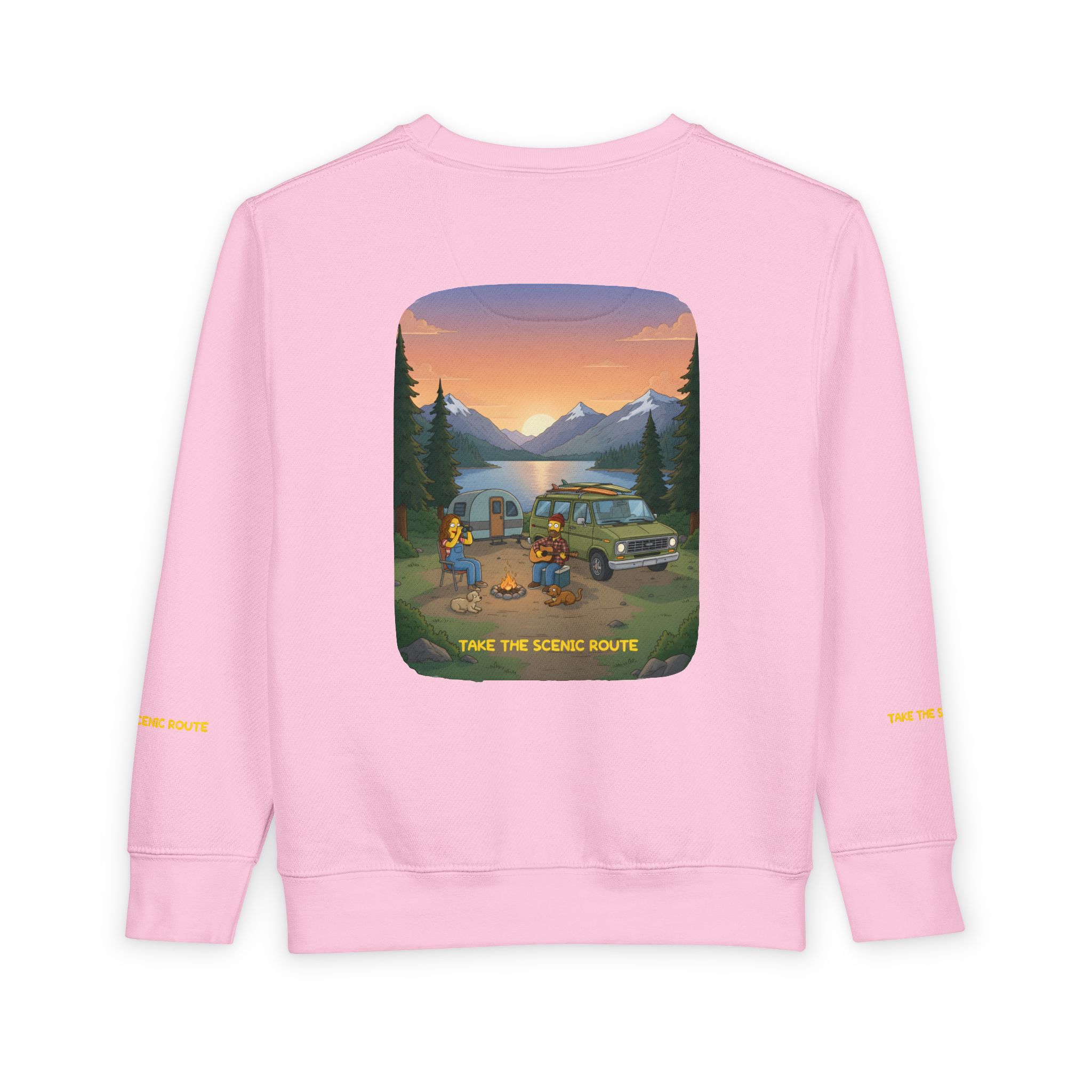 Toddler Sweatshirt - "Take The Scenic Route" (Design Sitcom-Line)