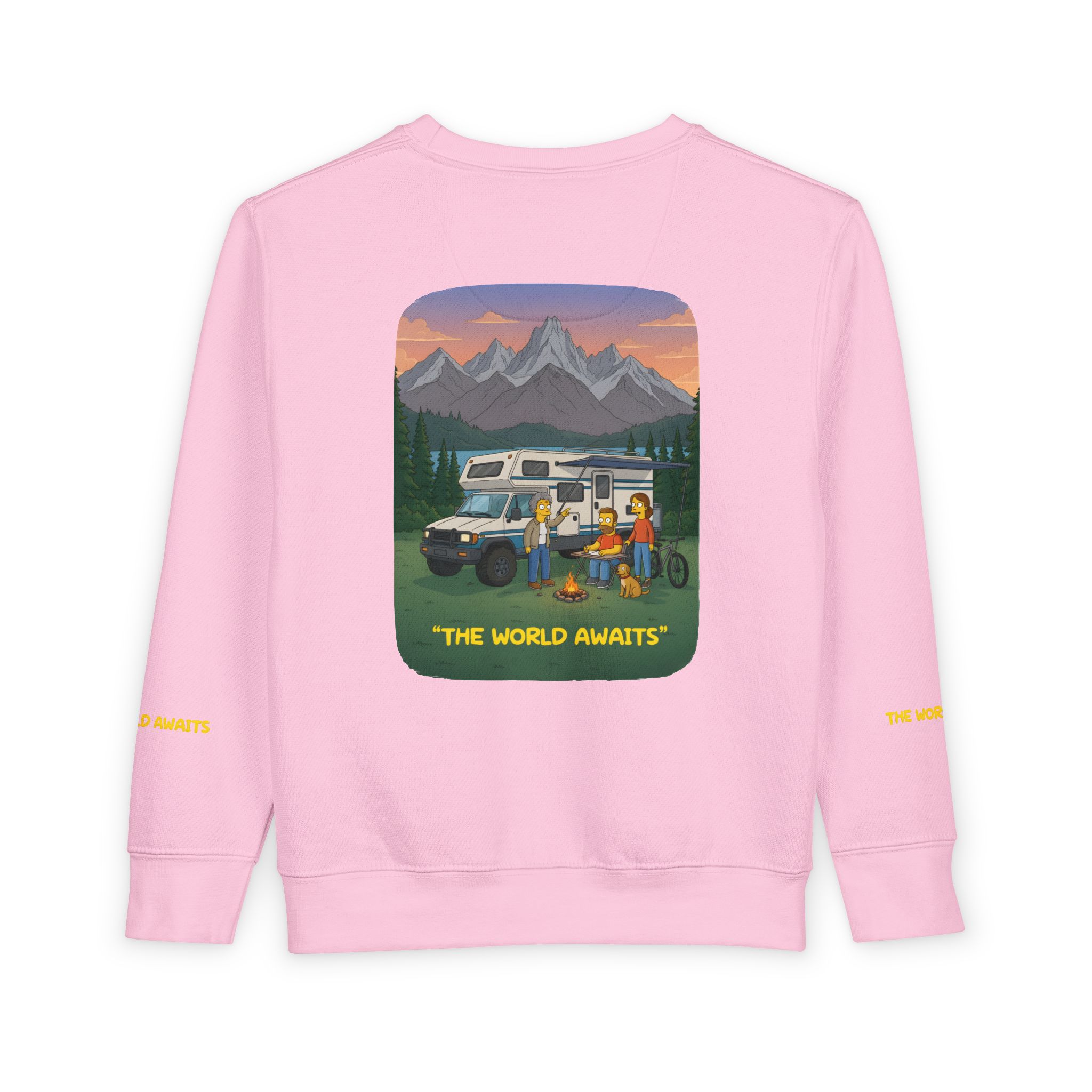 Toddler Sweatshirt - "The World Awaits" (Design Sitcom-Line)