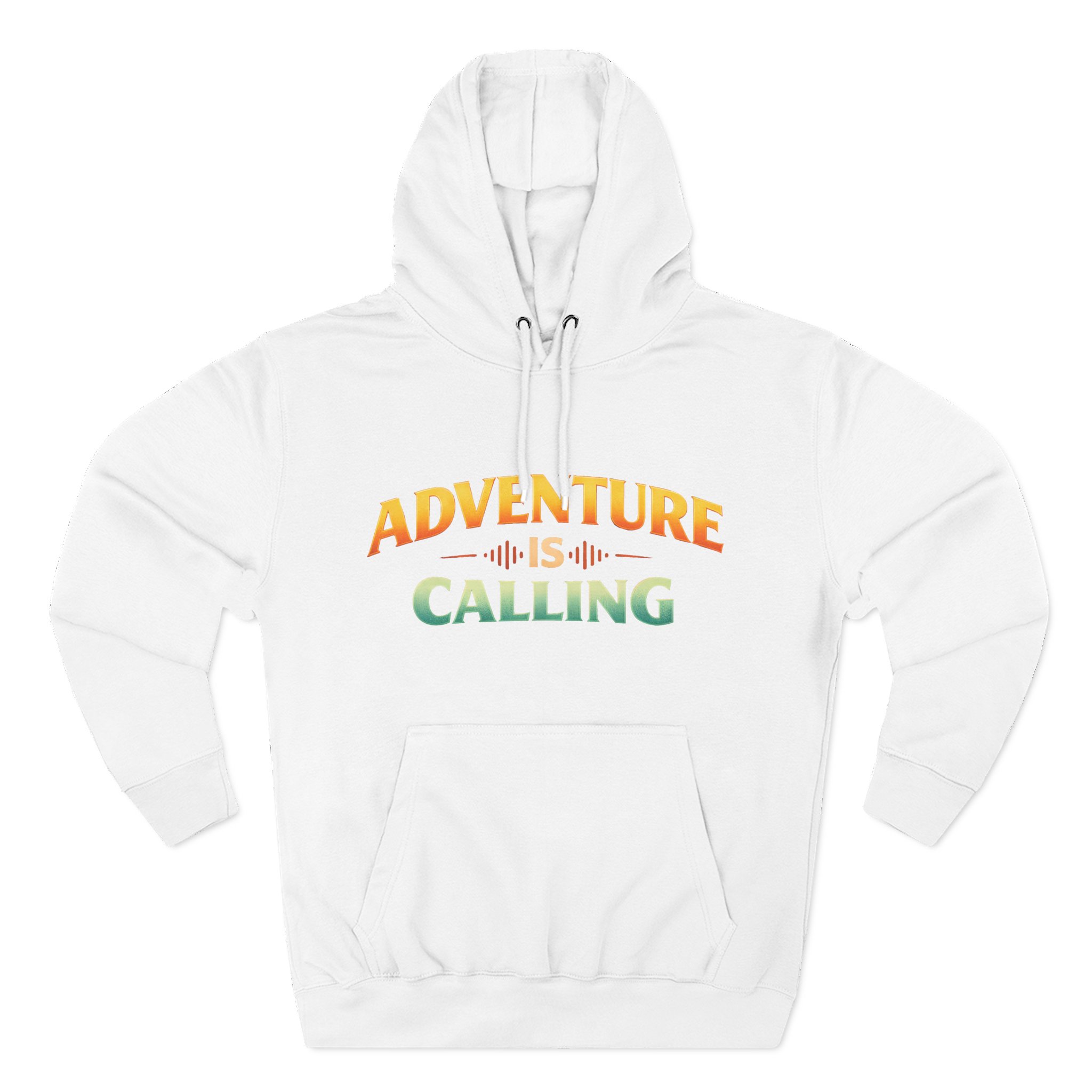 Three-Panel Fleece Hoodie - "Adventure Is Calling" Design Scenic-Line
