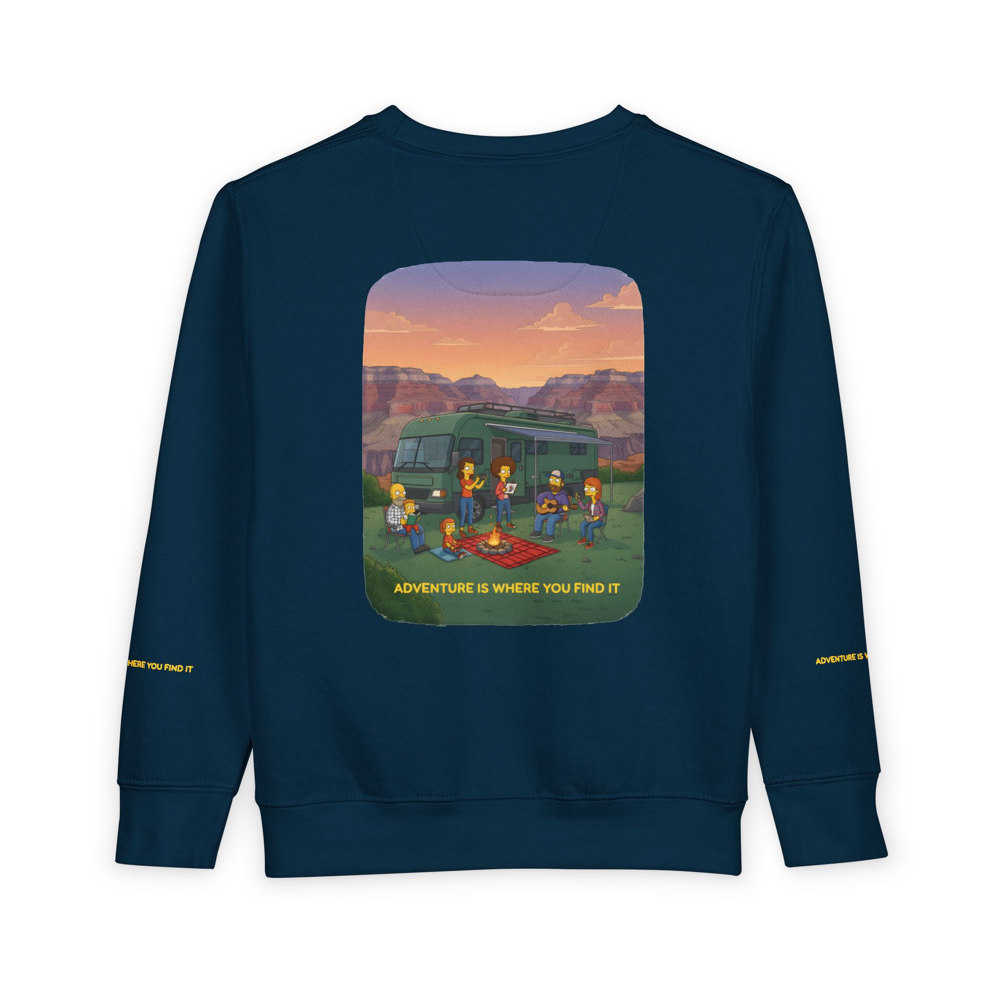Toddler Sweatshirt - "Adventure Is Where You Find It" (Design Sitcom-Line)
