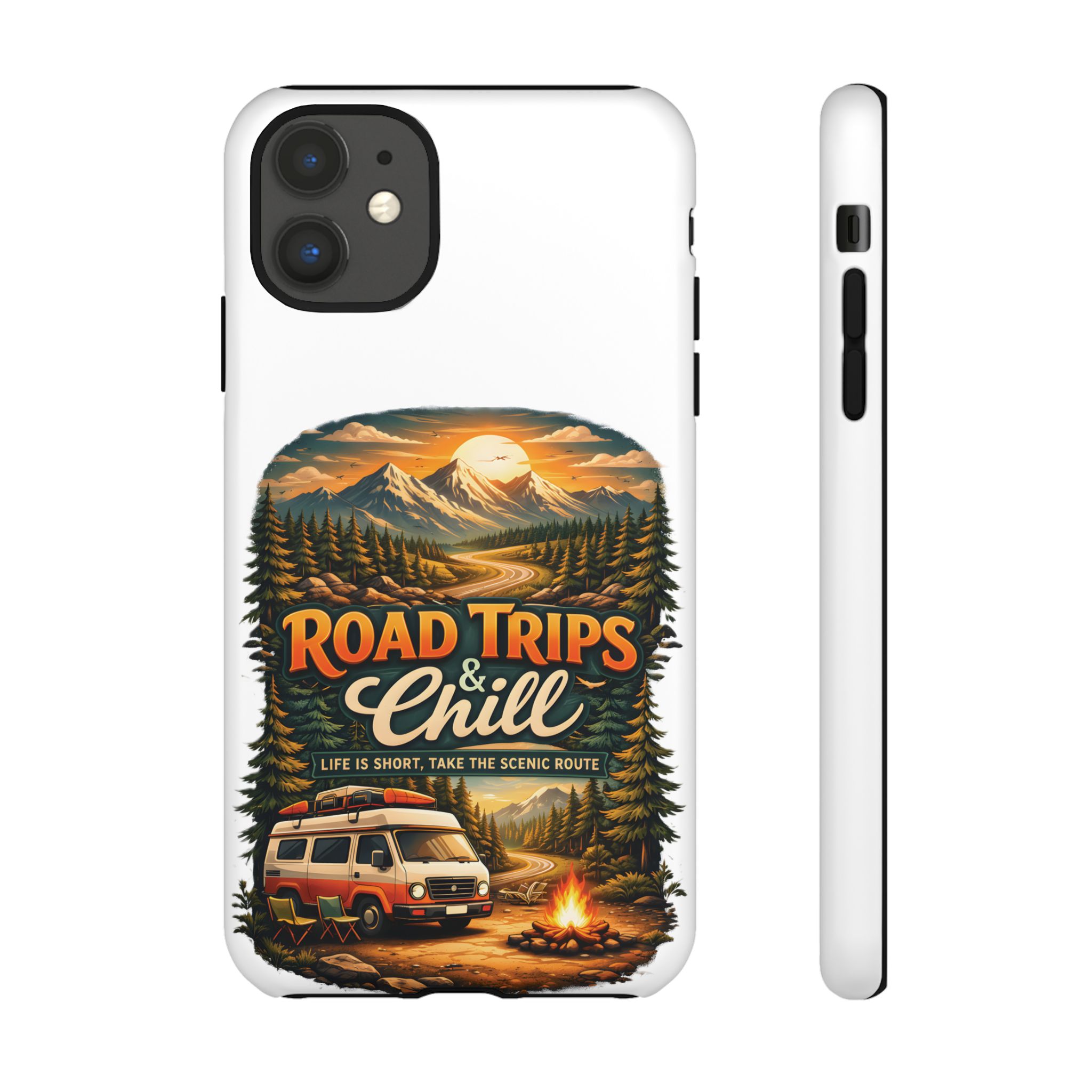 Phone Case — "Road Trips and Chill" (Design Scenic-Line)