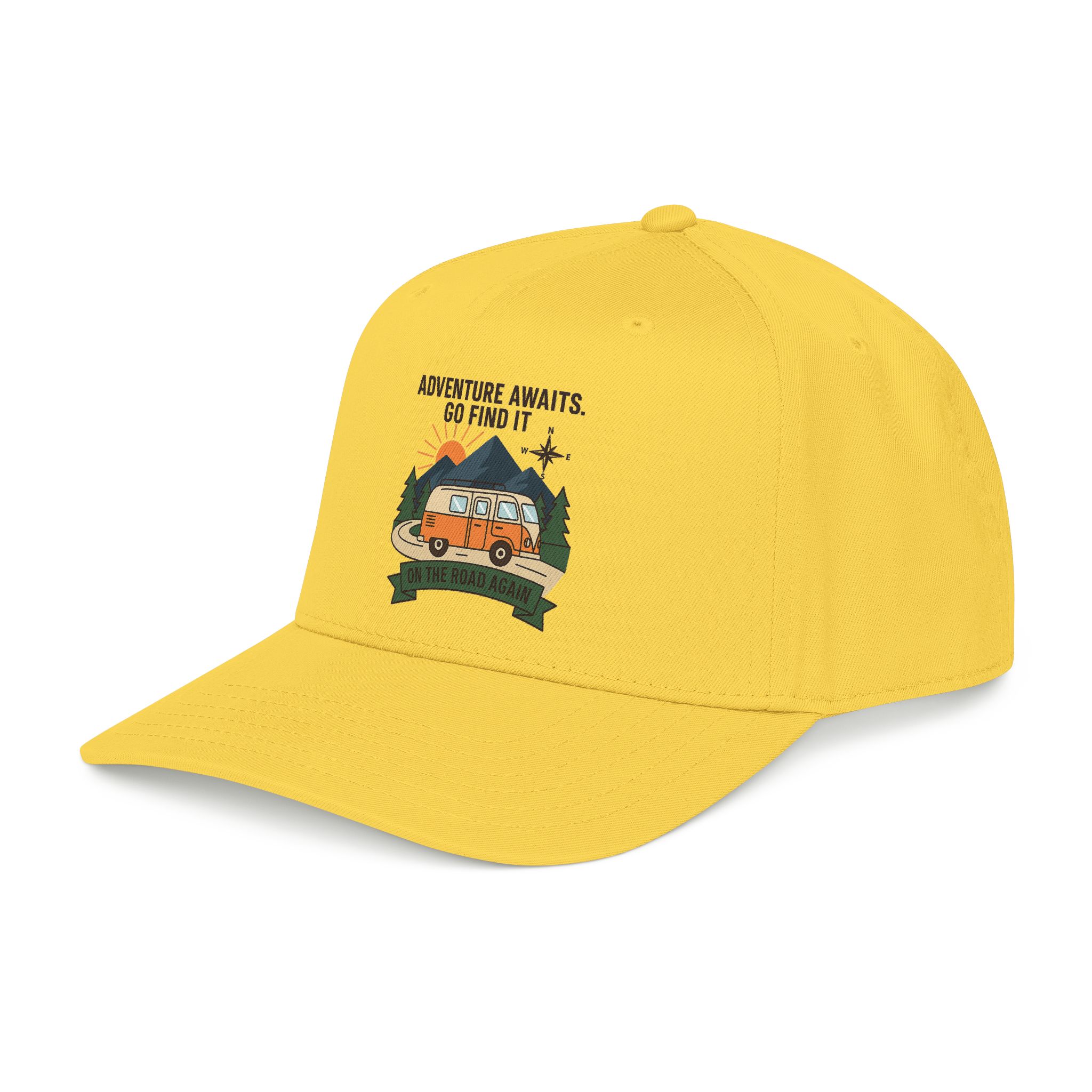 Baseball Cap - "Adventure Awaits" Outdoor Travel Hat