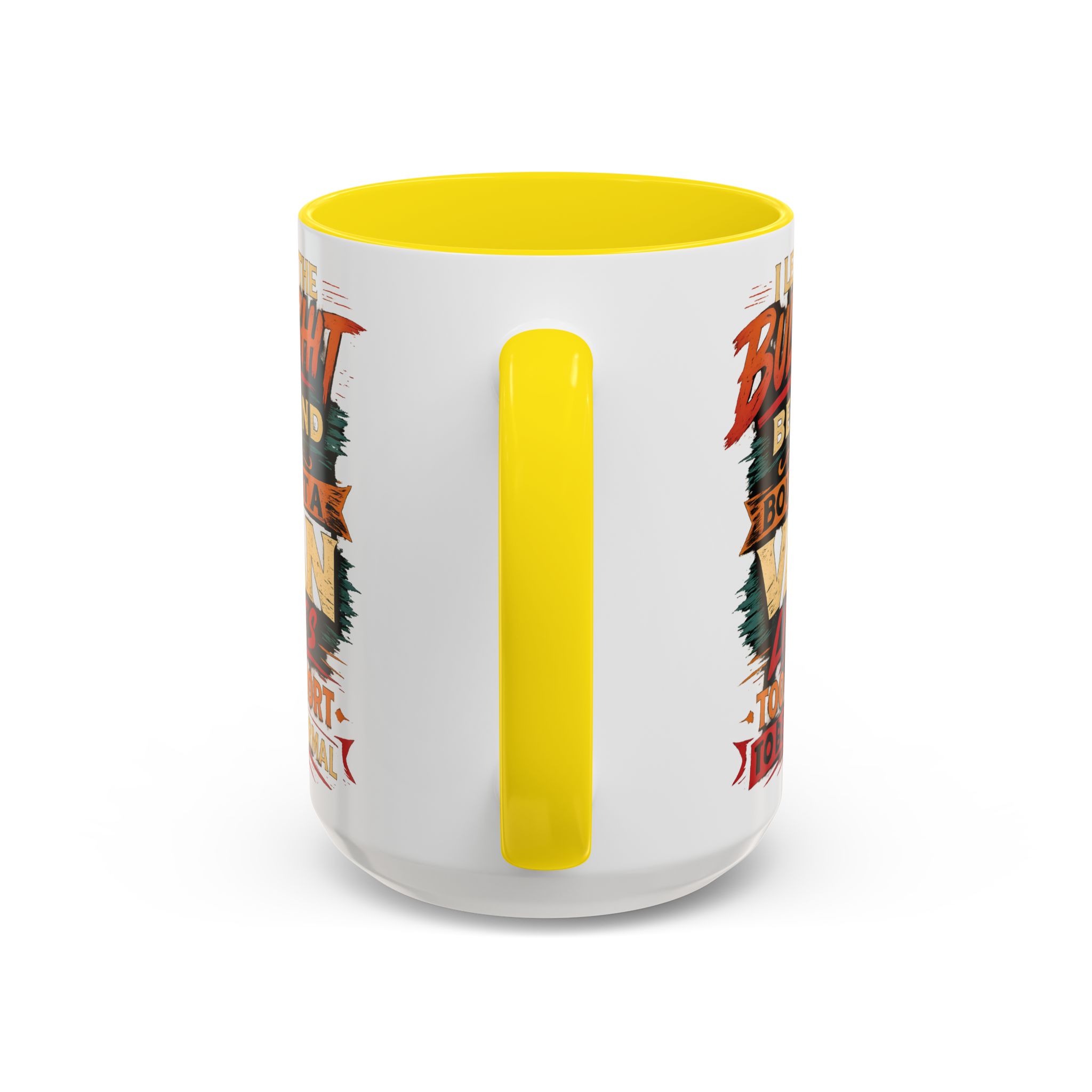 Accent Coffee Mug (11, 15oz) — "I Left The Bullshit" Design F**K-Line