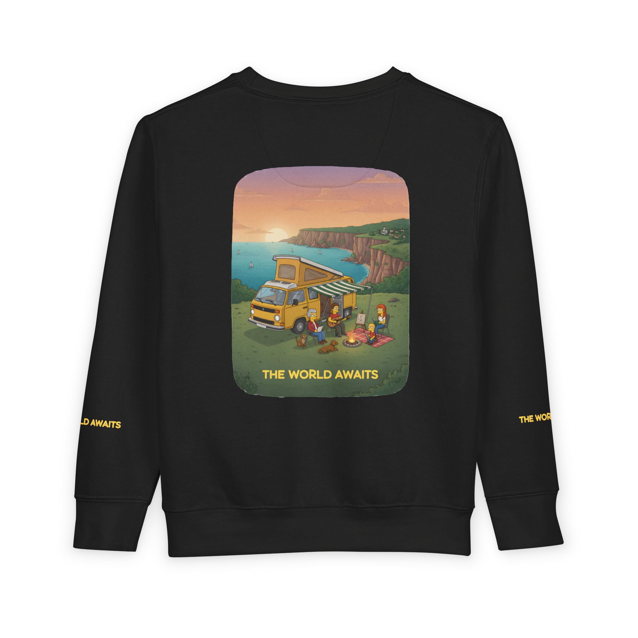 Toddler Sweatshirt - "The World Awaits" (Design Sitcom-Line)