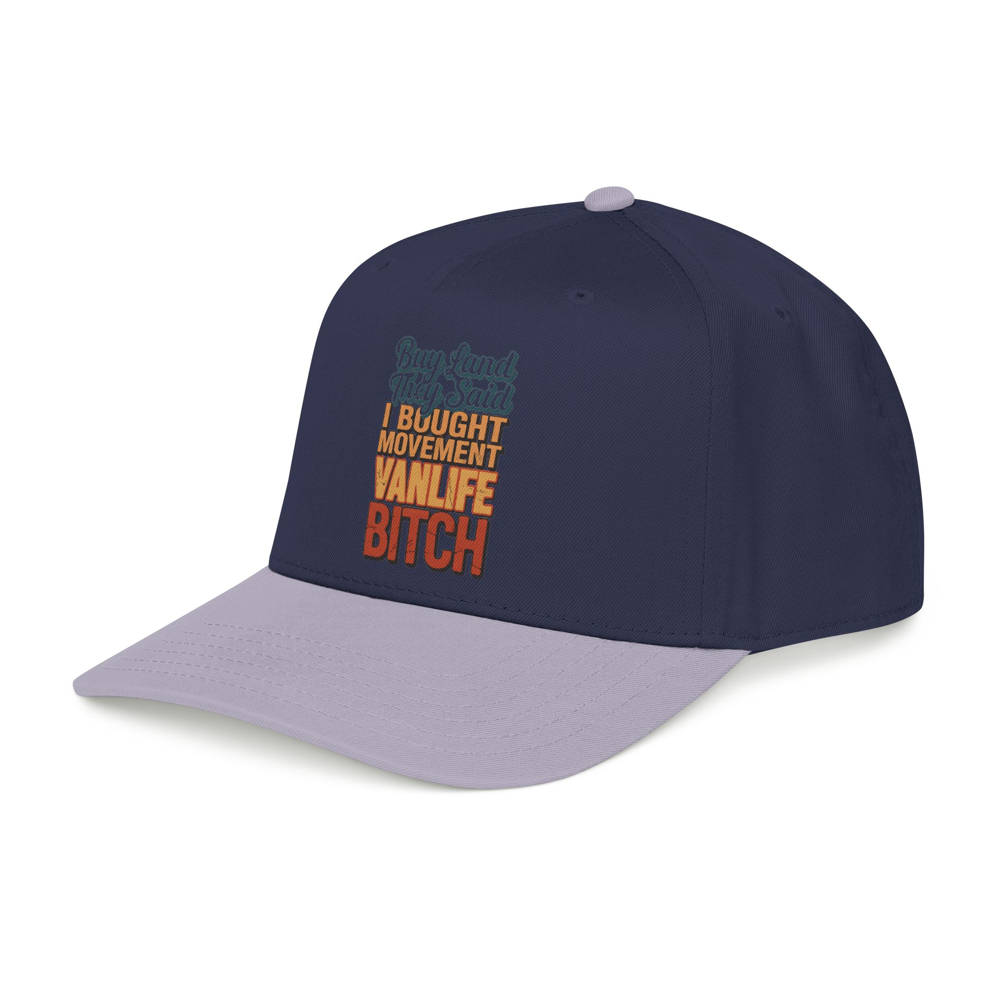 Baseball Cap - "Buy Land They Said" Design F**K-Line