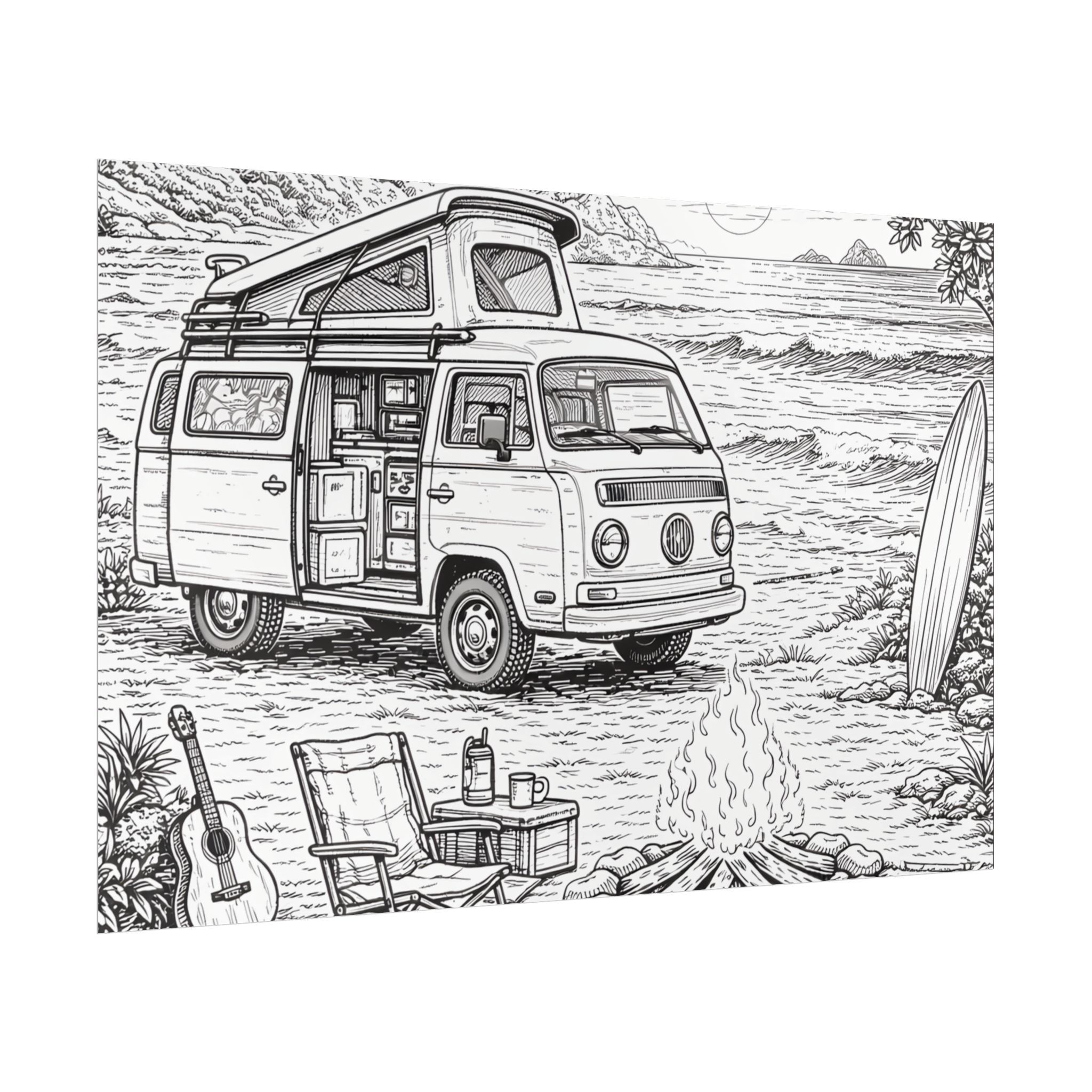 9569823259276434192_2048-1.jpeg Campervan Poster — Vintage RV Camping Landscape Wall Art