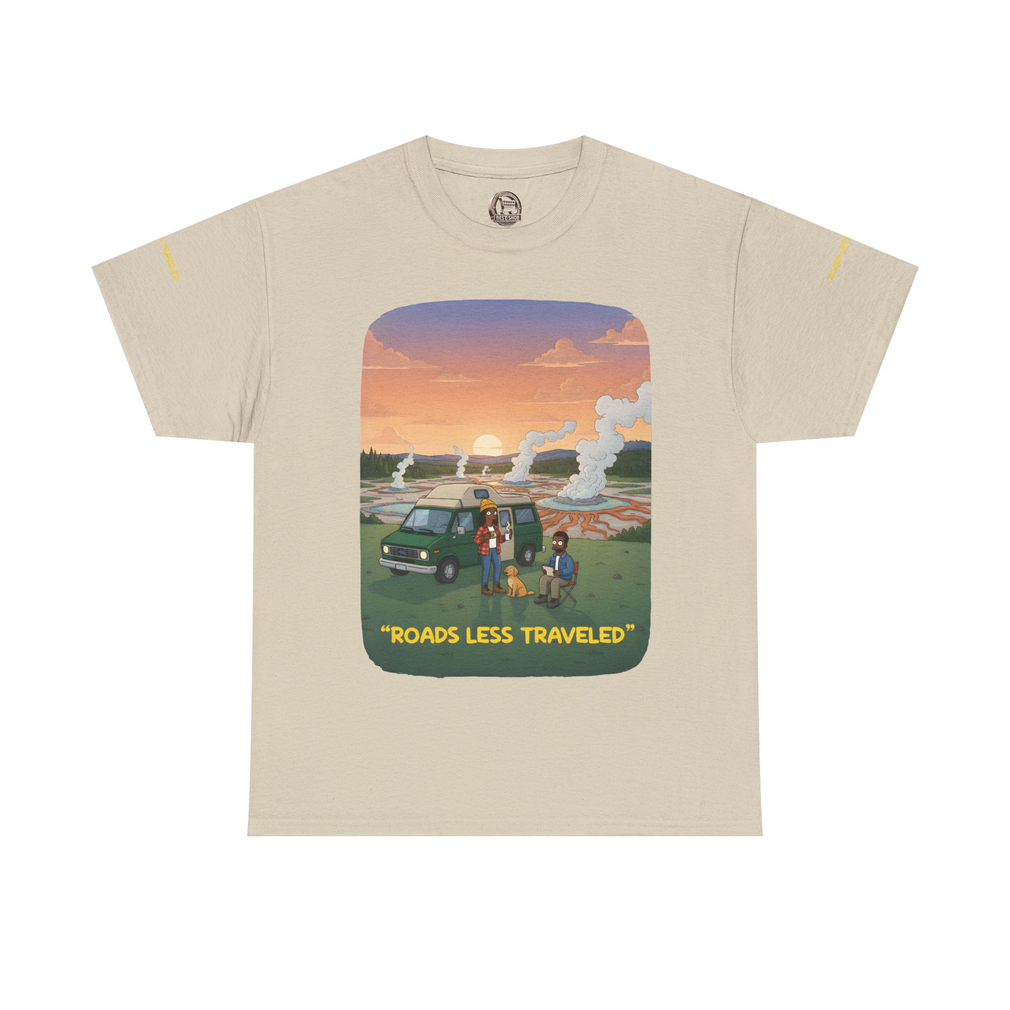 9571633308697208930_2048.jpeg Unisex Heavy Cotton Tee — "Roads Less Traveled" Design Sitcom-Line